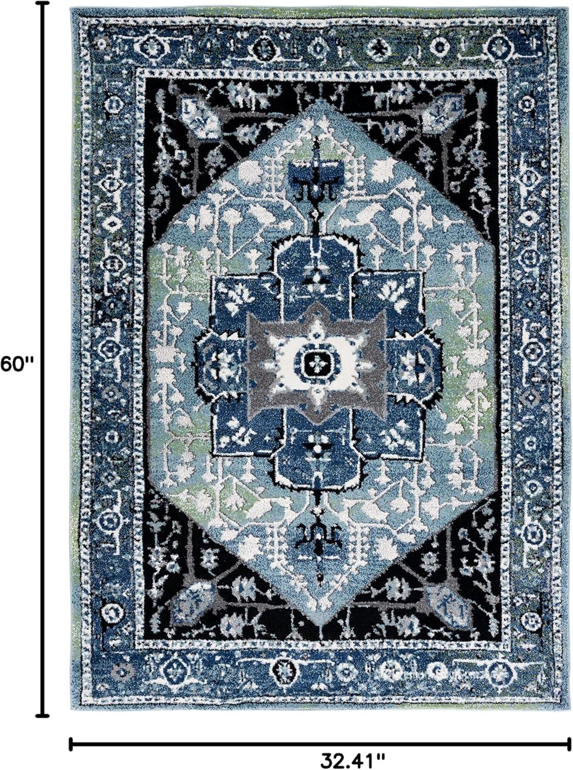 image:imageSAFAVIEH Area Rug 8x10 Vintage Hamadan Collection Large Red amp Orange Traditional Oriental Medallion Design NonShedding amp Easy Cleaning Ideal for Living Room Bedroom Dining Space VTH259PBlueLight Green