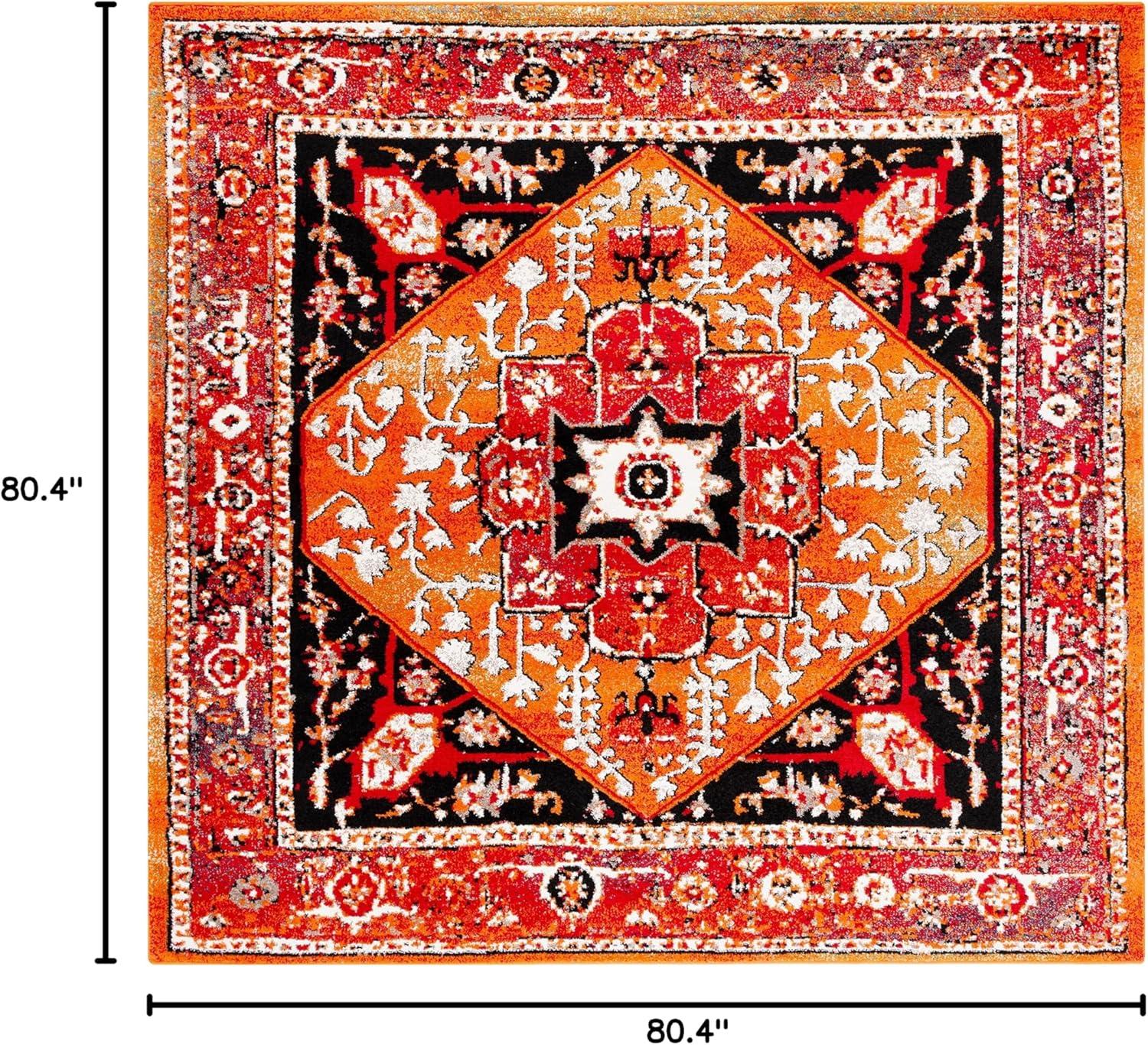 image:imageSAFAVIEH Area Rug 8x10 Vintage Hamadan Collection Large Red amp Orange Traditional Oriental Medallion Design NonShedding amp Easy Cleaning Ideal for Living Room Bedroom Dining Space VTH259PRedOrange