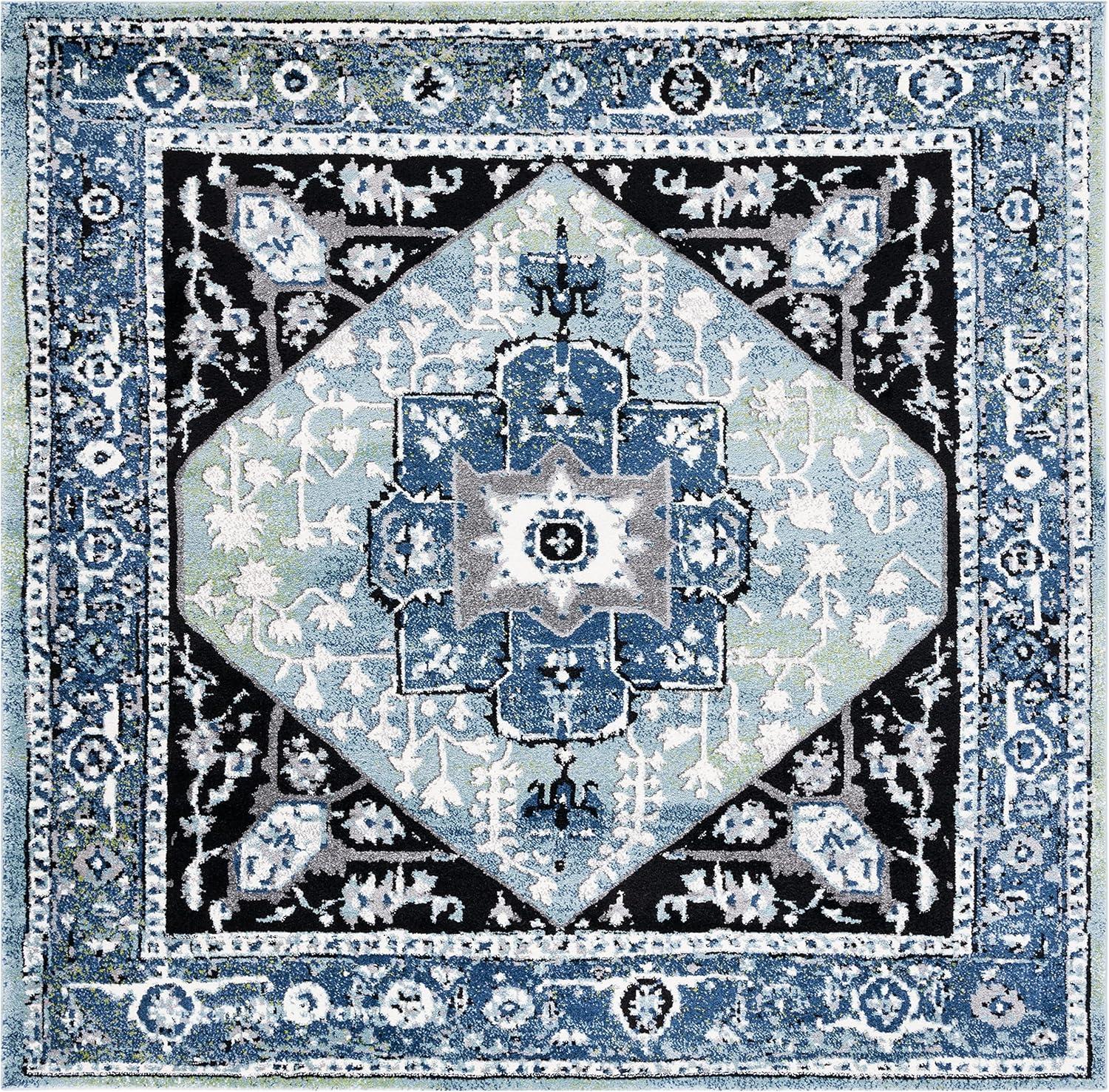 image:imageSAFAVIEH Area Rug 8x10 Vintage Hamadan Collection Large Red amp Orange Traditional Oriental Medallion Design NonShedding amp Easy Cleaning Ideal for Living Room Bedroom Dining Space VTH259PBlueLight Green