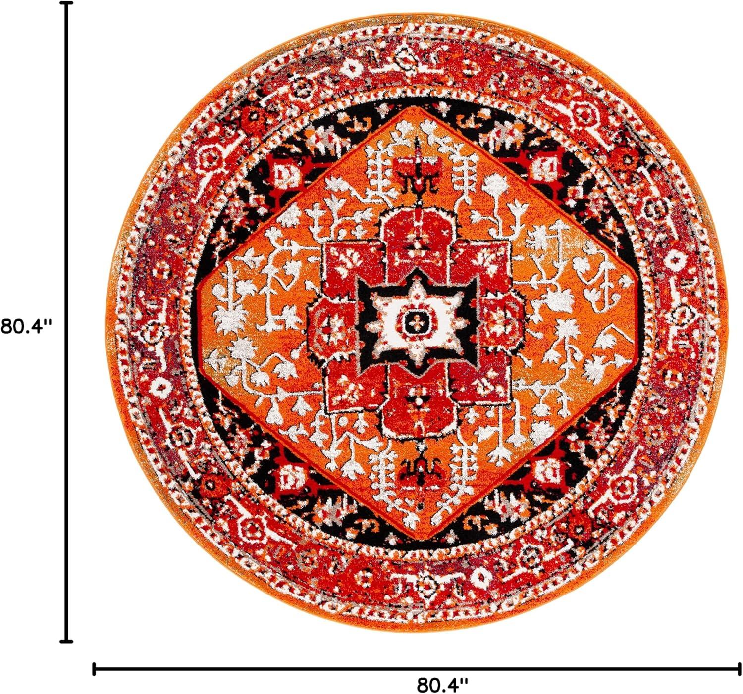 image:imageSAFAVIEH Area Rug 8x10 Vintage Hamadan Collection Large Red amp Orange Traditional Oriental Medallion Design NonShedding amp Easy Cleaning Ideal for Living Room Bedroom Dining Space VTH259PRedOrange