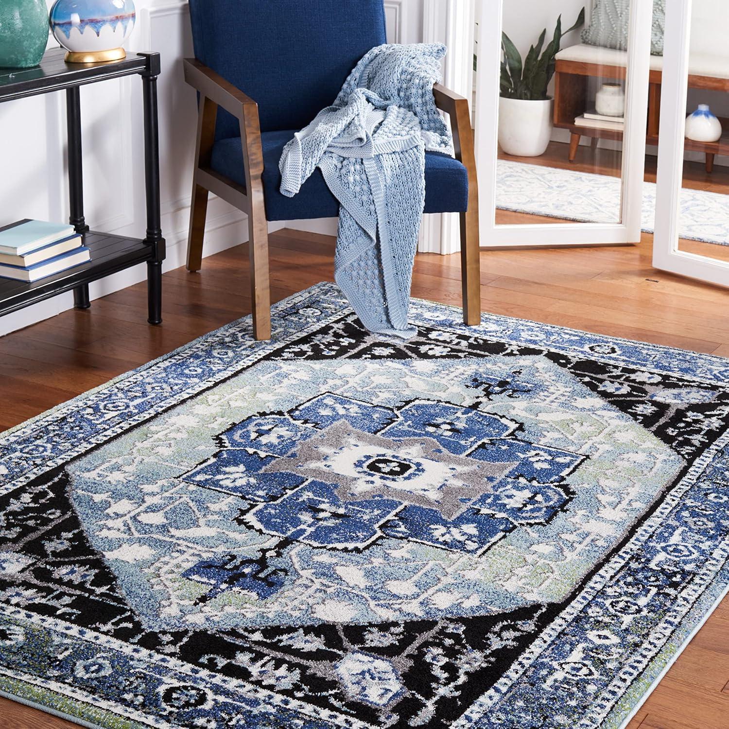 image:imageSAFAVIEH Area Rug 8x10 Vintage Hamadan Collection Large Red amp Orange Traditional Oriental Medallion Design NonShedding amp Easy Cleaning Ideal for Living Room Bedroom Dining Space VTH259PBlueLight Green