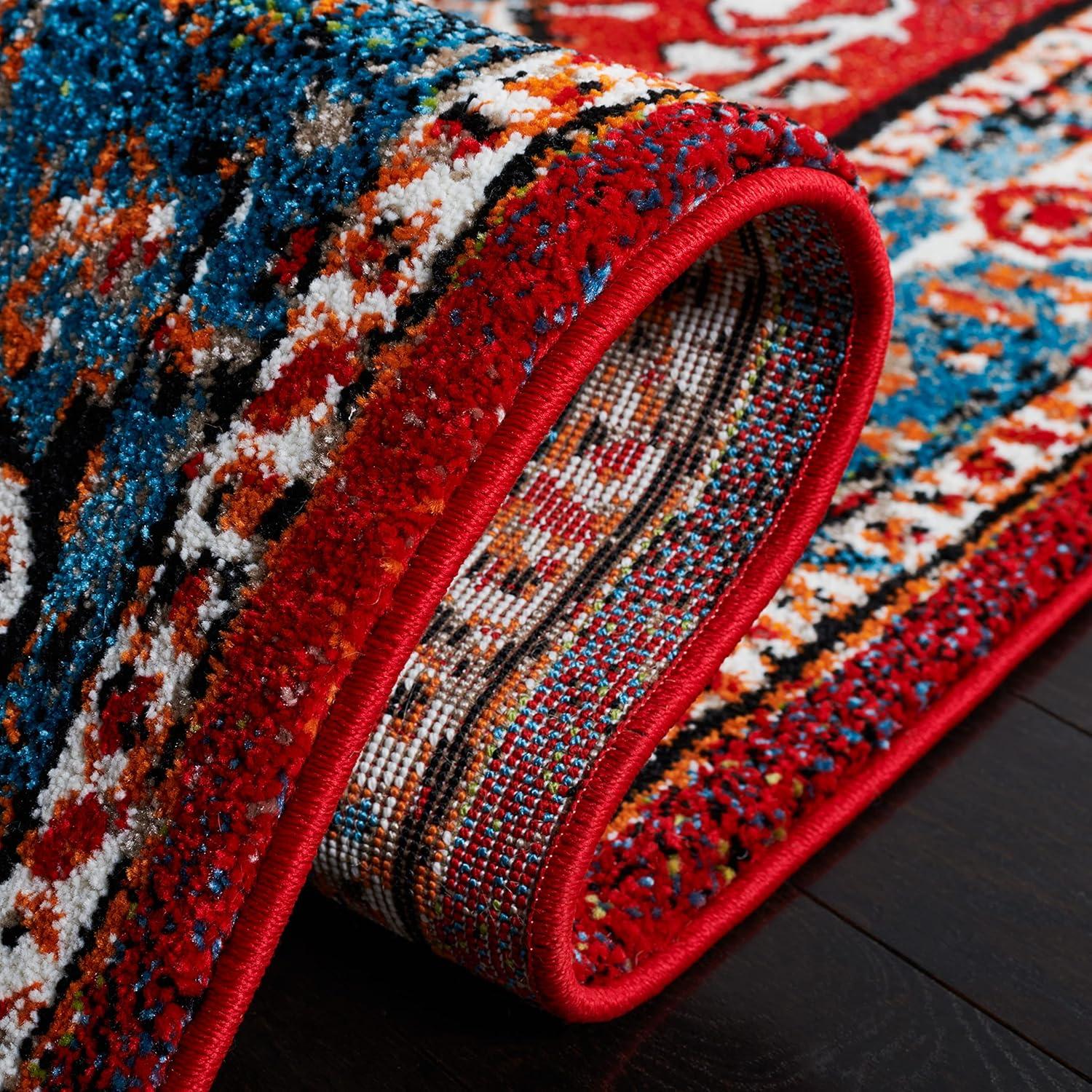 image:imageSAFAVIEH Area Rug 8x10 Vintage Hamadan Collection Large Red amp Orange Traditional Oriental Medallion Design NonShedding amp Easy Cleaning Ideal for Living Room Bedroom Dining Space VTH259PRedOrange
