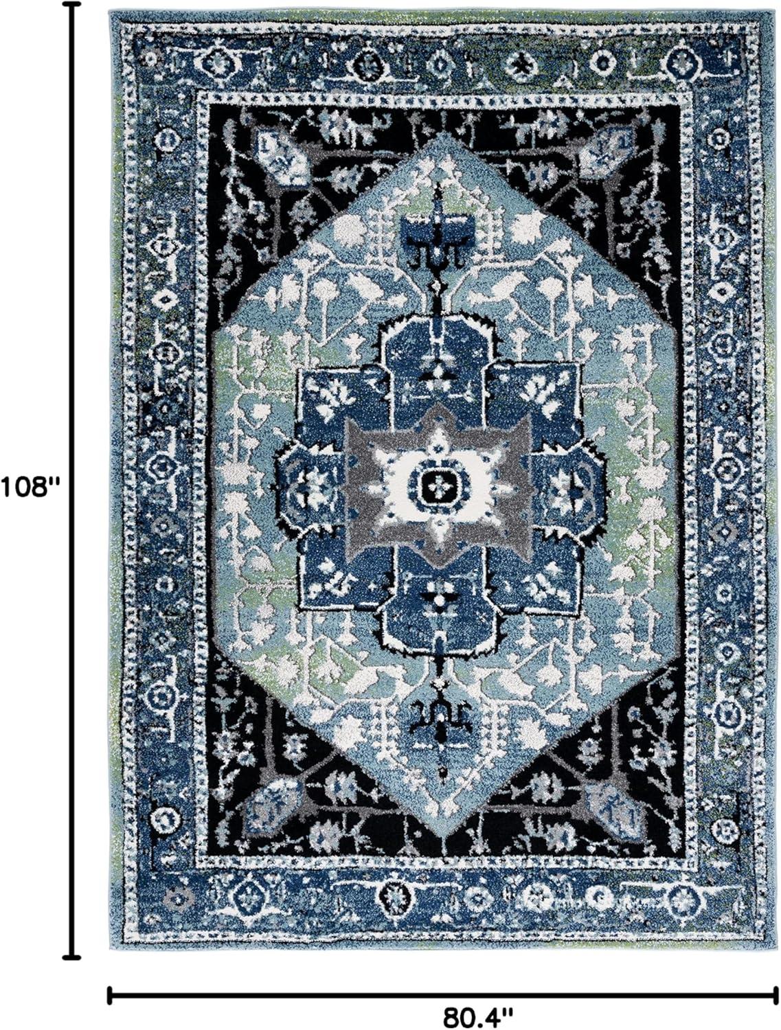 image:imageSAFAVIEH Area Rug 8x10 Vintage Hamadan Collection Large Red amp Orange Traditional Oriental Medallion Design NonShedding amp Easy Cleaning Ideal for Living Room Bedroom Dining Space VTH259PBlueLight Green