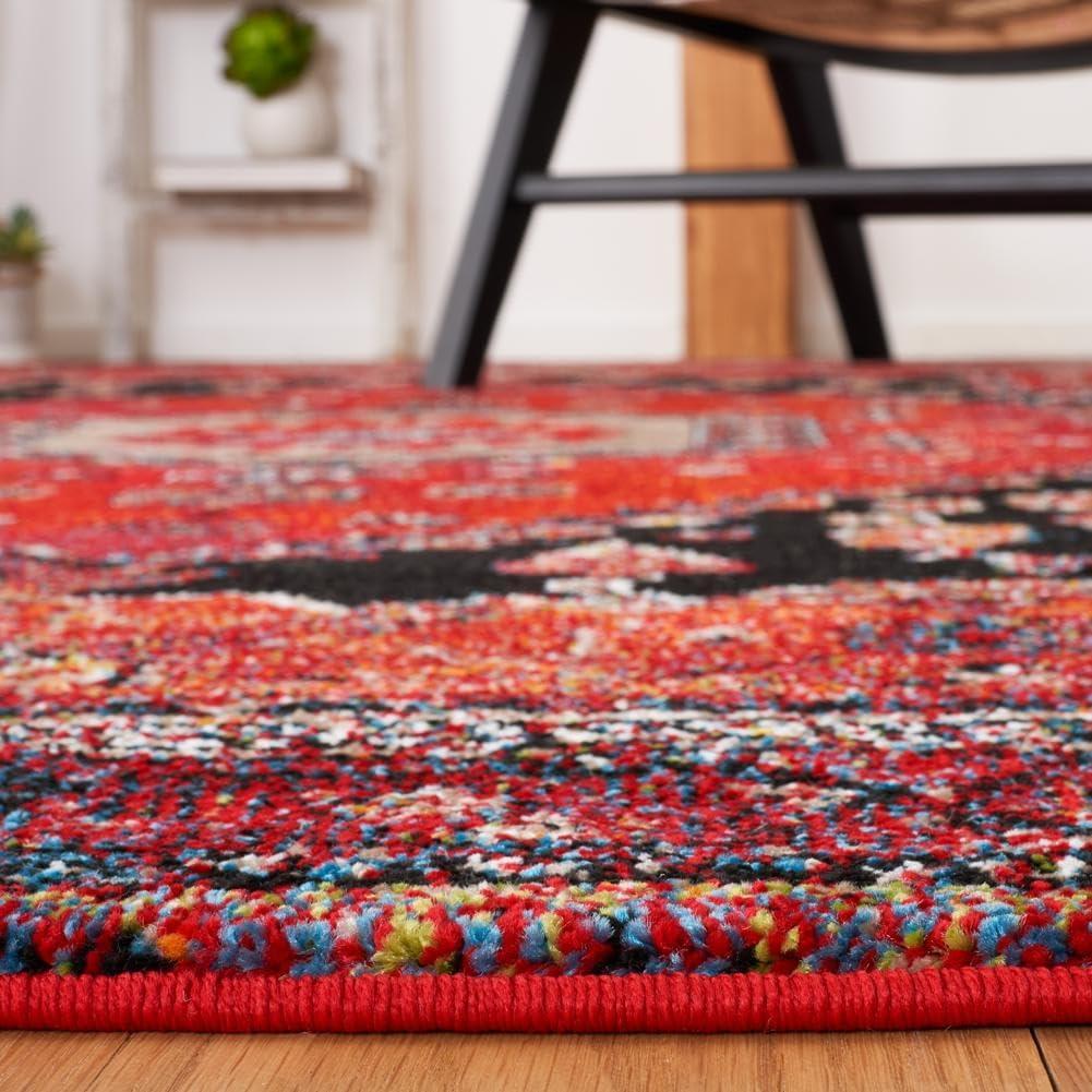 image:imageSAFAVIEH Area Rug 8x10 Vintage Hamadan Collection Large Turquoise amp Black Traditional Oriental Design NonShedding amp Easy Cleaning Ideal for Living Room Bedroom Dining Space VTH204KRed Black