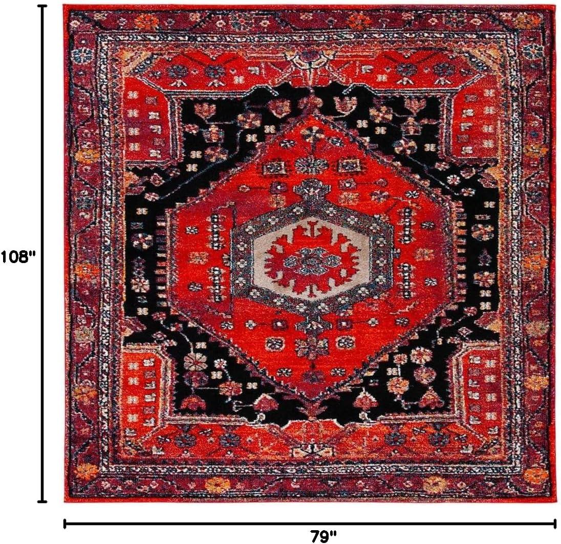 image:imageSAFAVIEH Area Rug 8x10 Vintage Hamadan Collection Large Turquoise amp Black Traditional Oriental Design NonShedding amp Easy Cleaning Ideal for Living Room Bedroom Dining Space VTH204KRed Black