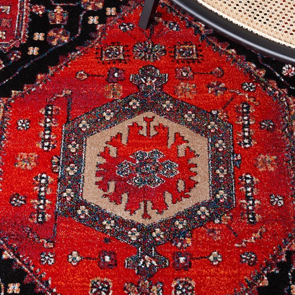 image:imageSAFAVIEH Area Rug 8x10 Vintage Hamadan Collection Large Turquoise amp Black Traditional Oriental Design NonShedding amp Easy Cleaning Ideal for Living Room Bedroom Dining Space VTH204KRed Black