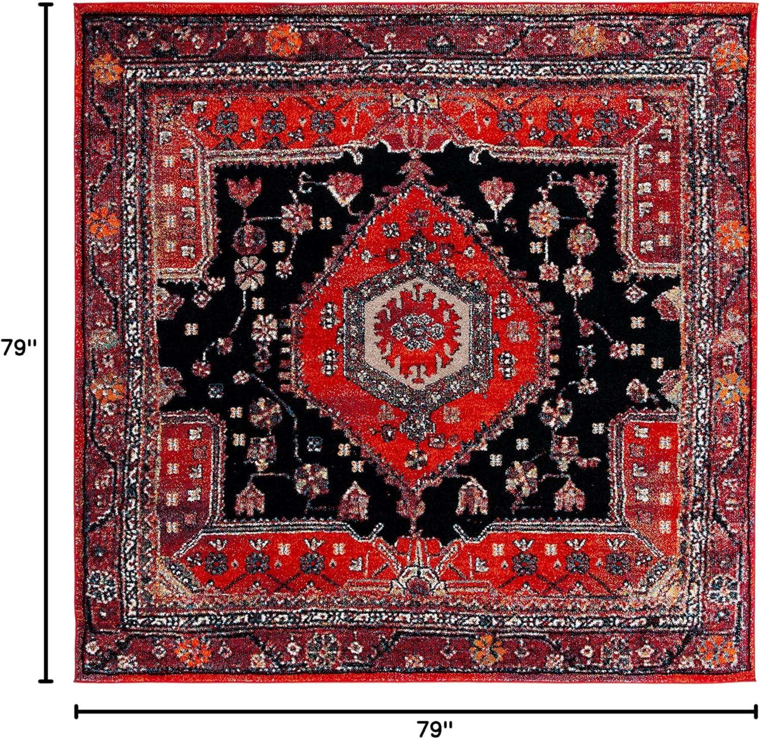 image:imageSAFAVIEH Area Rug 8x10 Vintage Hamadan Collection Large Turquoise amp Black Traditional Oriental Design NonShedding amp Easy Cleaning Ideal for Living Room Bedroom Dining Space VTH204KRed Black