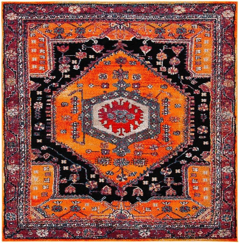 image:imageSAFAVIEH Area Rug 8x10 Vintage Hamadan Collection Large Turquoise amp Black Traditional Oriental Design NonShedding amp Easy Cleaning Ideal for Living Room Bedroom Dining Space VTH204KOrangeBlack