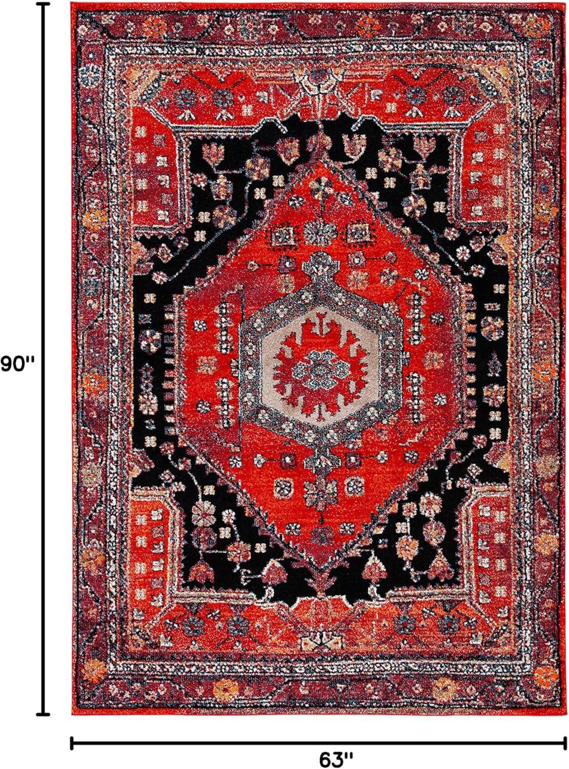 image:imageSAFAVIEH Area Rug 8x10 Vintage Hamadan Collection Large Turquoise amp Black Traditional Oriental Design NonShedding amp Easy Cleaning Ideal for Living Room Bedroom Dining Space VTH204KRed Black