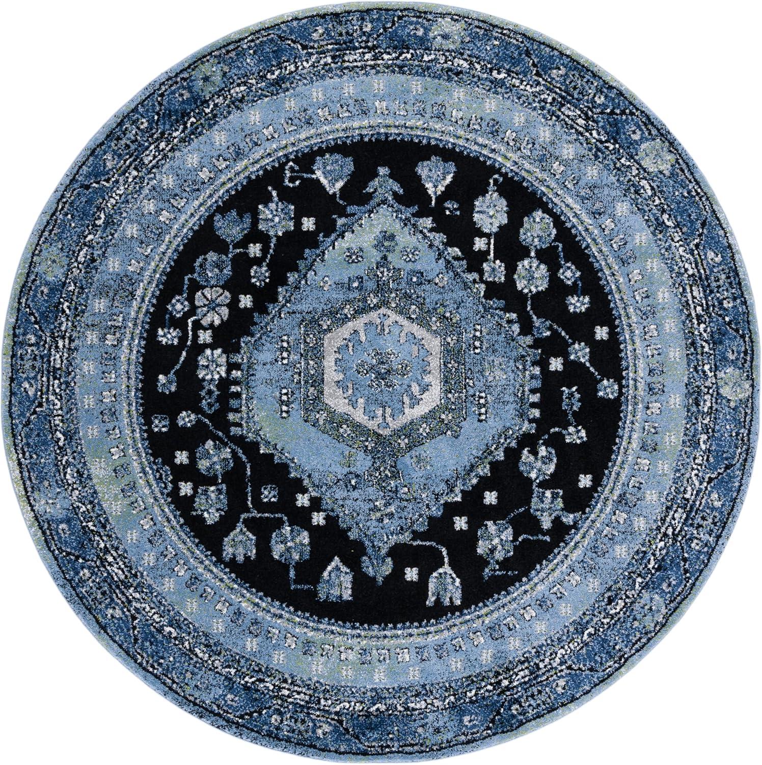 image:imageSAFAVIEH Area Rug 8x10 Vintage Hamadan Collection Large Turquoise amp Black Traditional Oriental Design NonShedding amp Easy Cleaning Ideal for Living Room Bedroom Dining Space VTH204KLight BlueBlack