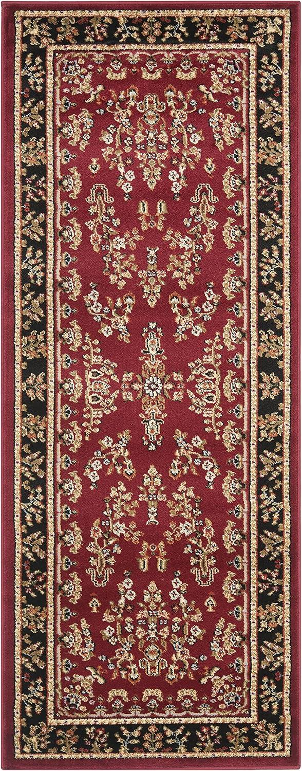 image:imageSAFAVIEH Area Rug 8x11 Lyndhurst Collection Large Ivory amp Rust Traditional Oriental Design NonShedding amp Easy to Clean Ideal for Living Room Bedroom Dining Space LNH331RRed Black