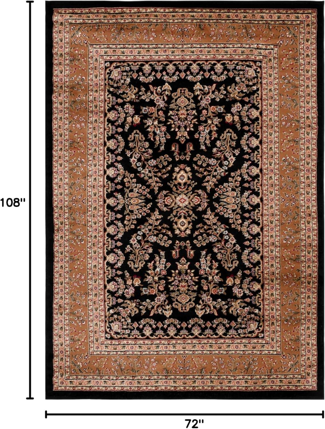 image:imageSAFAVIEH Area Rug 8x11 Lyndhurst Collection Large Ivory amp Rust Traditional Oriental Design NonShedding amp Easy to Clean Ideal for Living Room Bedroom Dining Space LNH331RBlackTan