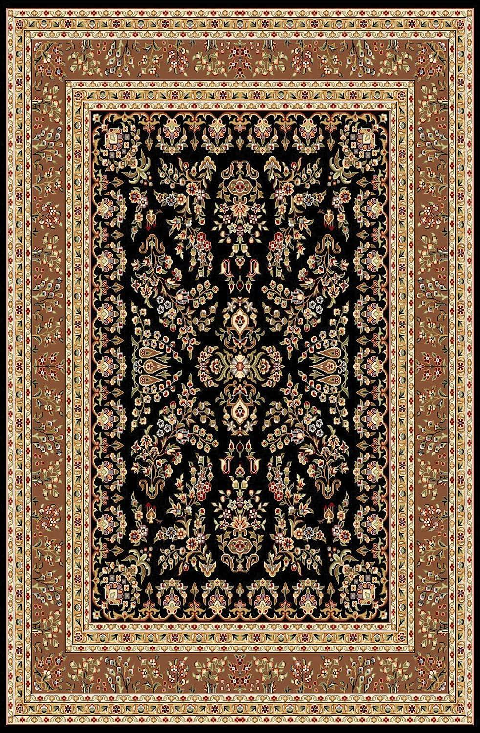 image:imageSAFAVIEH Area Rug 8x11 Lyndhurst Collection Large Ivory amp Rust Traditional Oriental Design NonShedding amp Easy to Clean Ideal for Living Room Bedroom Dining Space LNH331RBlackTan