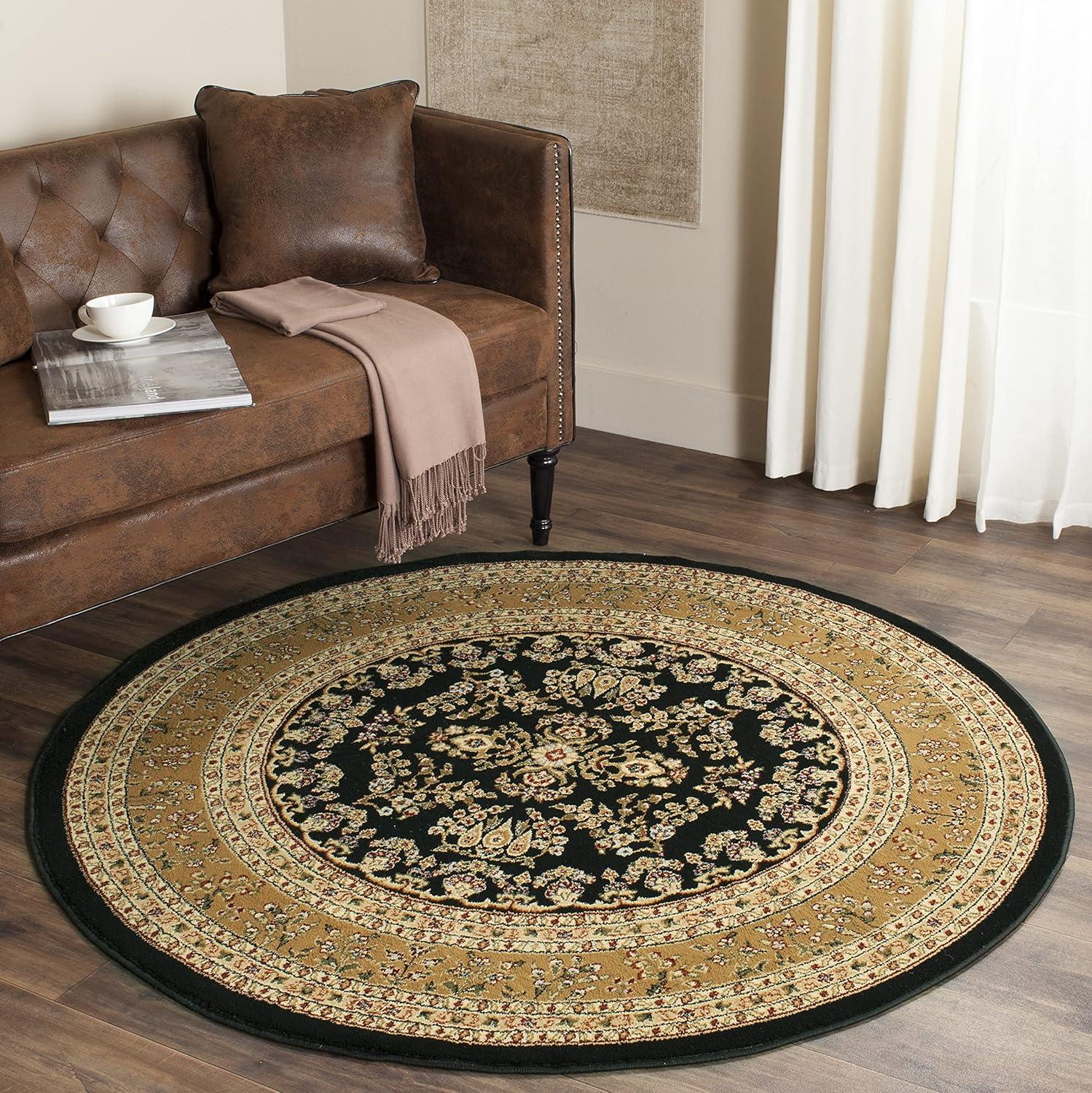 image:imageSAFAVIEH Area Rug 8x11 Lyndhurst Collection Large Ivory amp Rust Traditional Oriental Design NonShedding amp Easy to Clean Ideal for Living Room Bedroom Dining Space LNH331RBlackTan