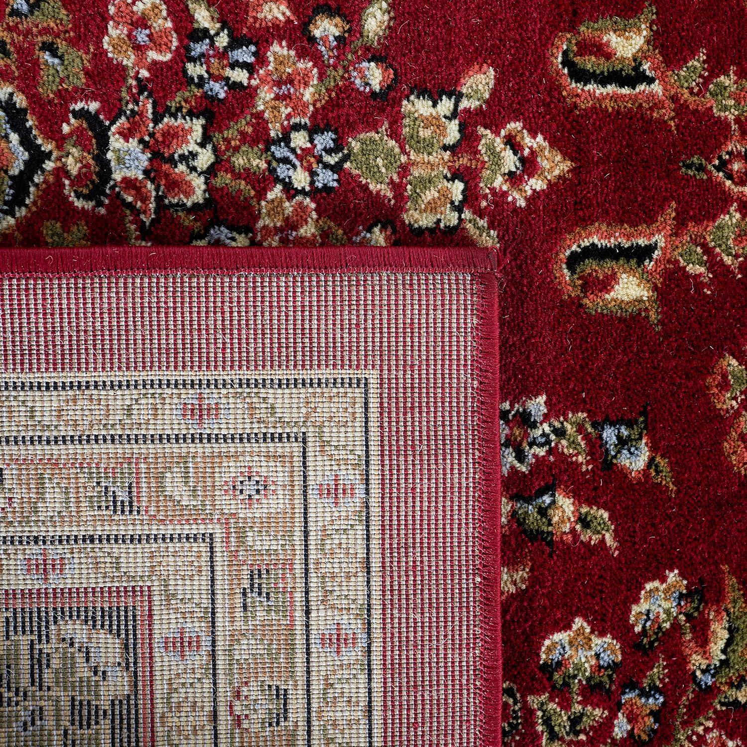 image:imageSAFAVIEH Area Rug 8x11 Lyndhurst Collection Large Ivory amp Rust Traditional Oriental Design NonShedding amp Easy to Clean Ideal for Living Room Bedroom Dining Space LNH331RRed Black
