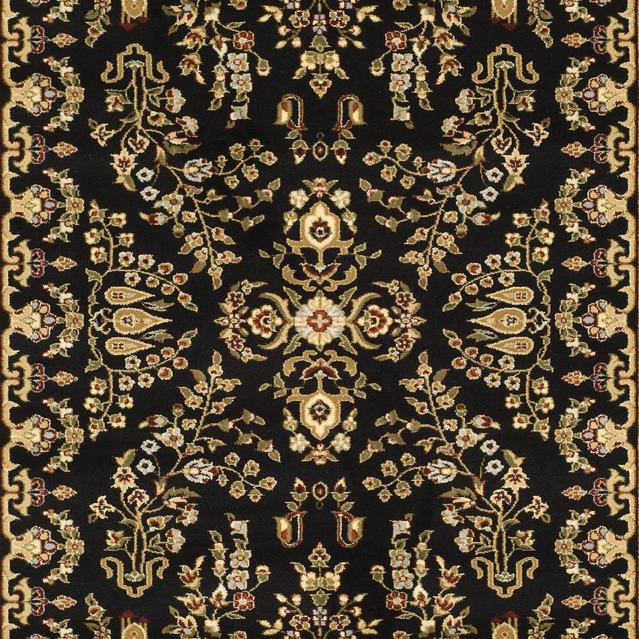 image:imageSAFAVIEH Area Rug 8x11 Lyndhurst Collection Large Ivory amp Rust Traditional Oriental Design NonShedding amp Easy to Clean Ideal for Living Room Bedroom Dining Space LNH331RBlackTan