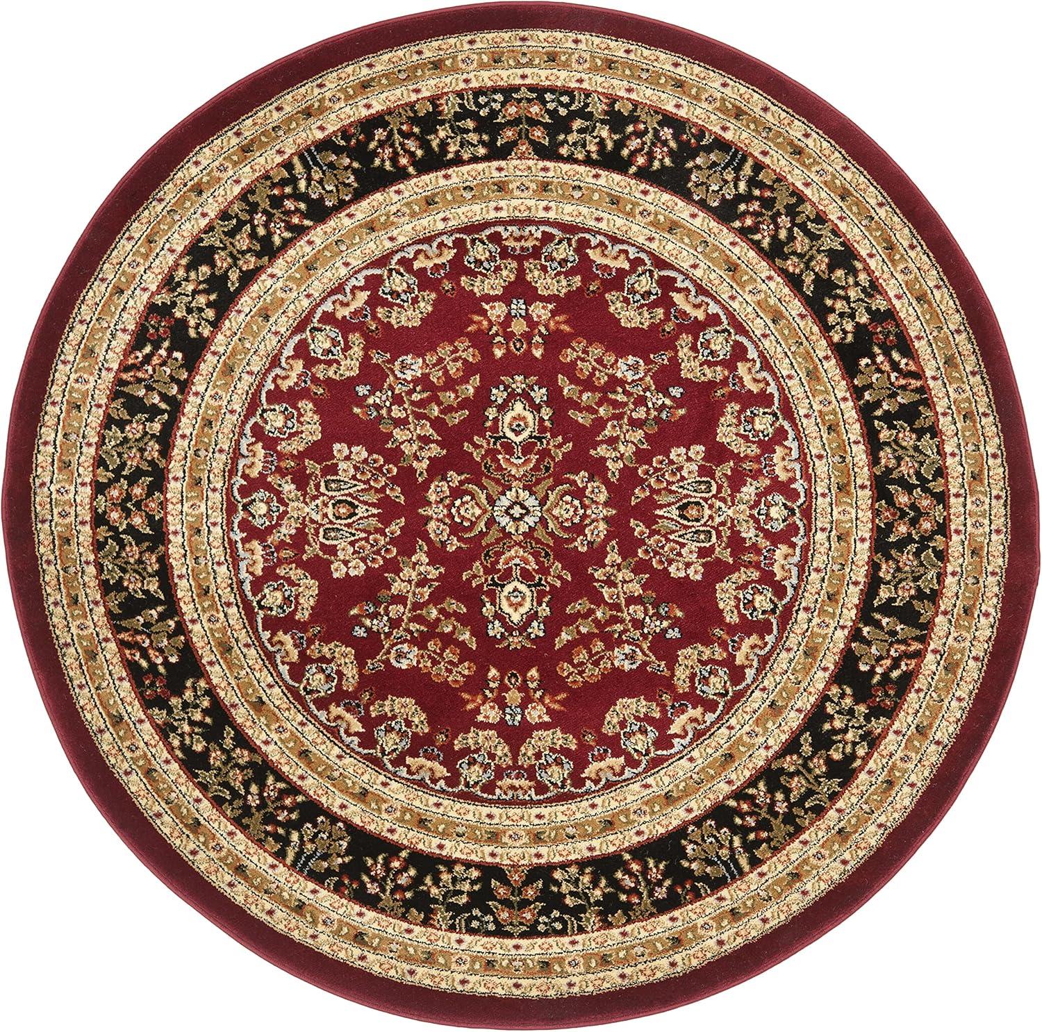 image:imageSAFAVIEH Area Rug 8x11 Lyndhurst Collection Large Ivory amp Rust Traditional Oriental Design NonShedding amp Easy to Clean Ideal for Living Room Bedroom Dining Space LNH331RRed Black