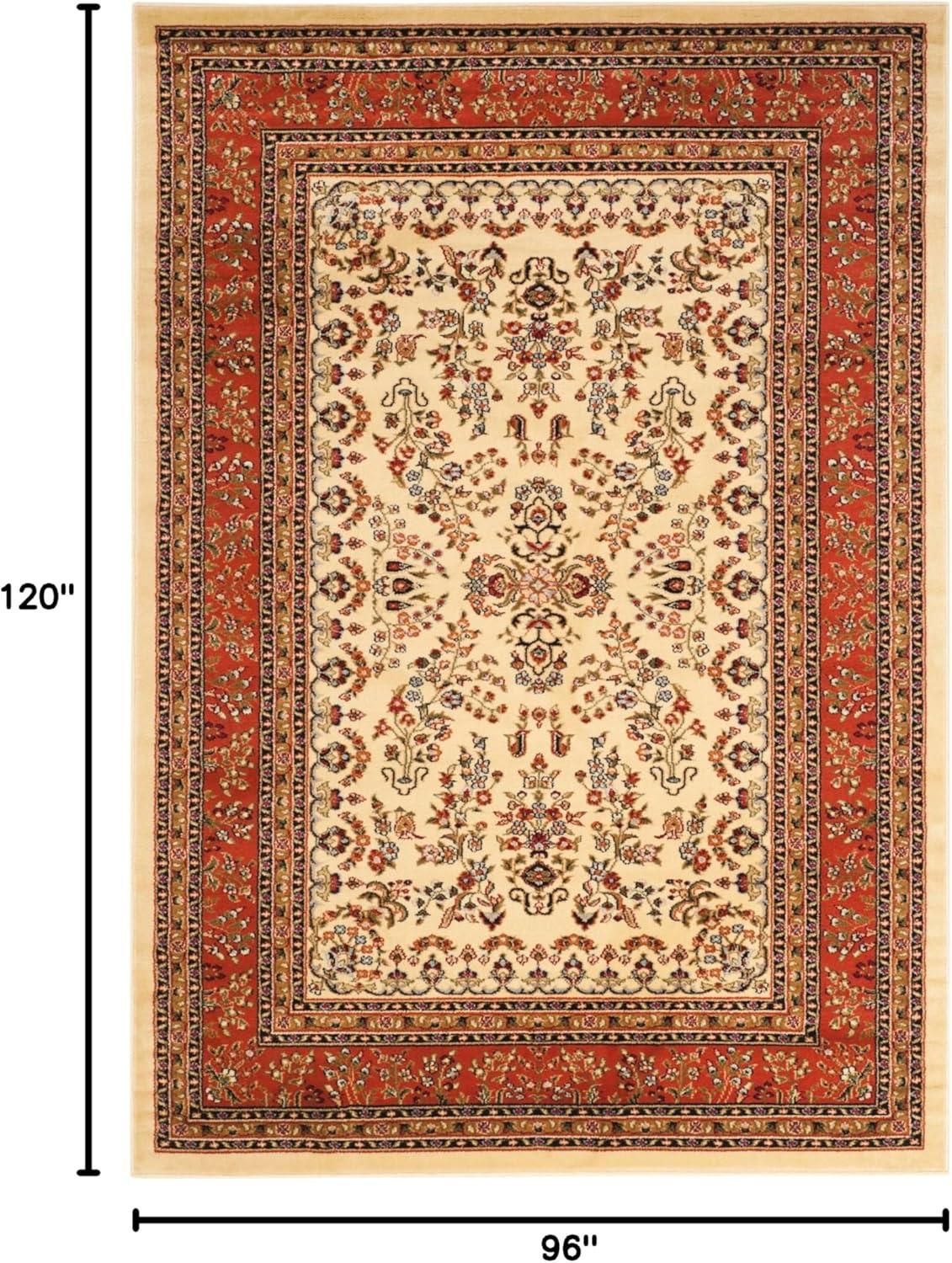 image:imageSAFAVIEH Area Rug 8x11 Lyndhurst Collection Large Ivory amp Rust Traditional Oriental Design NonShedding amp Easy to Clean Ideal for Living Room Bedroom Dining Space LNH331RIvoryRust