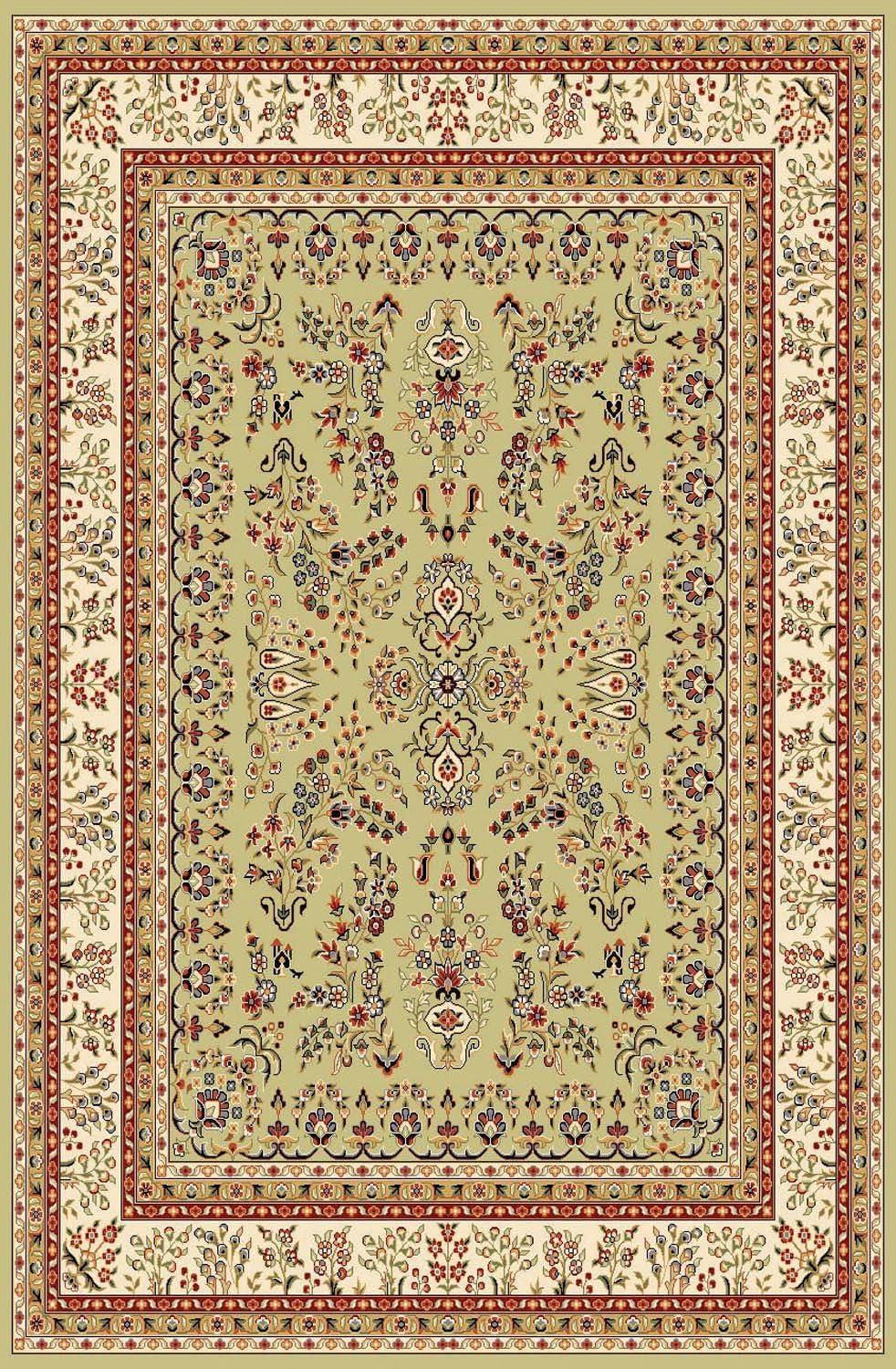 image:imageSAFAVIEH Area Rug 8x11 Lyndhurst Collection Large Ivory amp Rust Traditional Oriental Design NonShedding amp Easy to Clean Ideal for Living Room Bedroom Dining Space LNH331RSageIvory