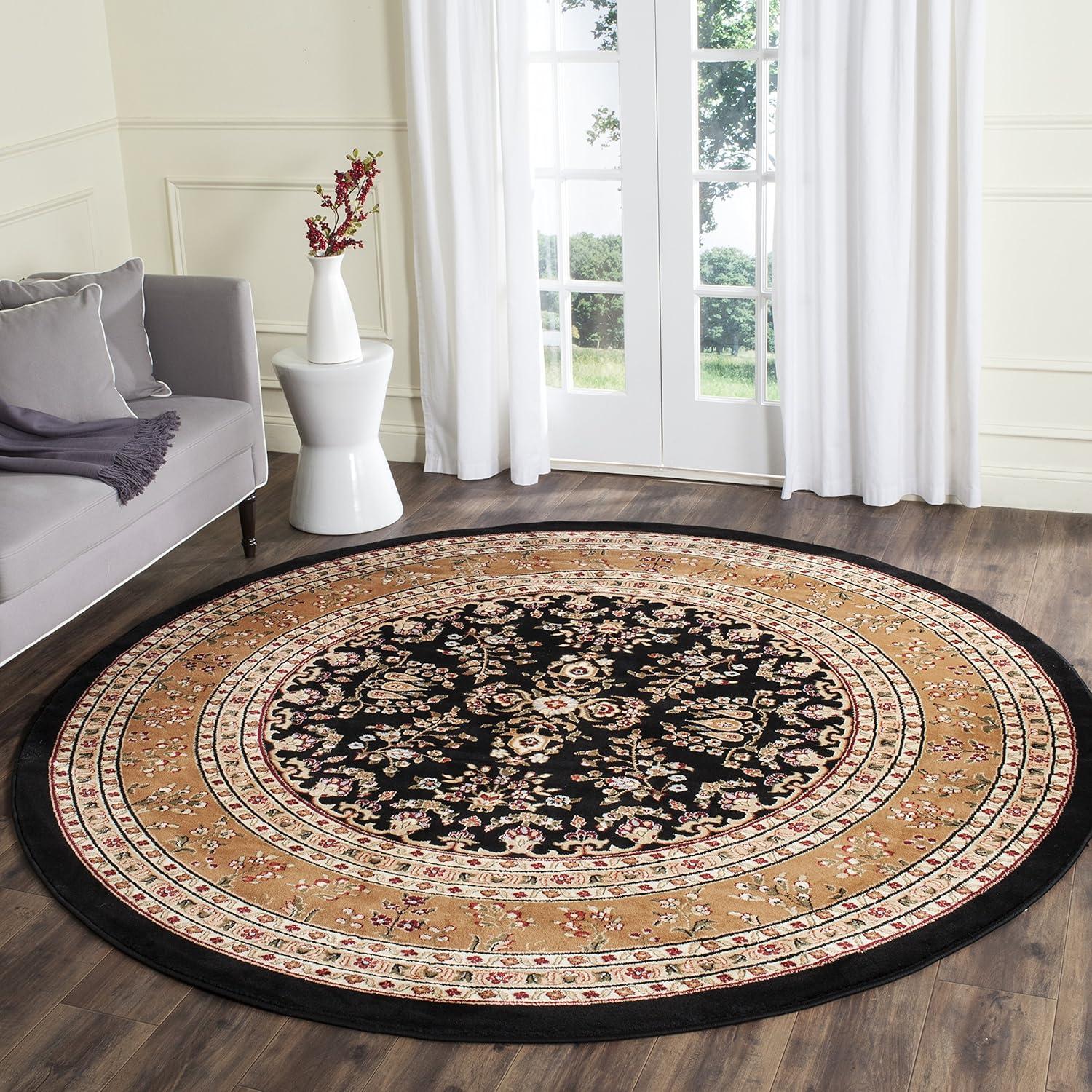 image:imageSAFAVIEH Area Rug 8x11 Lyndhurst Collection Large Ivory amp Rust Traditional Oriental Design NonShedding amp Easy to Clean Ideal for Living Room Bedroom Dining Space LNH331RBlackTan