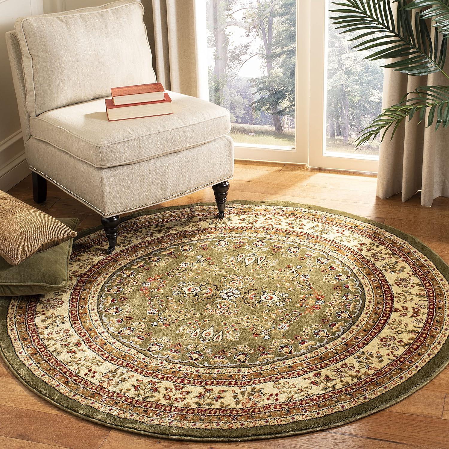 image:imageSAFAVIEH Area Rug 8x11 Lyndhurst Collection Large Ivory amp Rust Traditional Oriental Design NonShedding amp Easy to Clean Ideal for Living Room Bedroom Dining Space LNH331RSageIvory