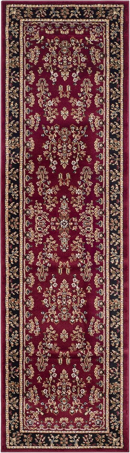 image:imageSAFAVIEH Area Rug 8x11 Lyndhurst Collection Large Ivory amp Rust Traditional Oriental Design NonShedding amp Easy to Clean Ideal for Living Room Bedroom Dining Space LNH331RRed Black