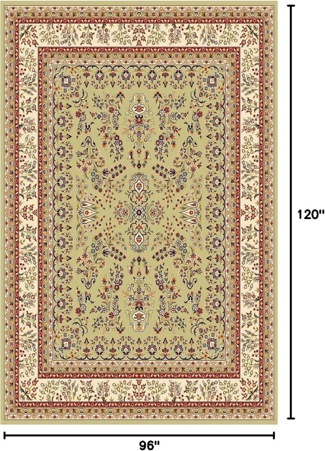 image:imageSAFAVIEH Area Rug 8x11 Lyndhurst Collection Large Ivory amp Rust Traditional Oriental Design NonShedding amp Easy to Clean Ideal for Living Room Bedroom Dining Space LNH331RSageIvory