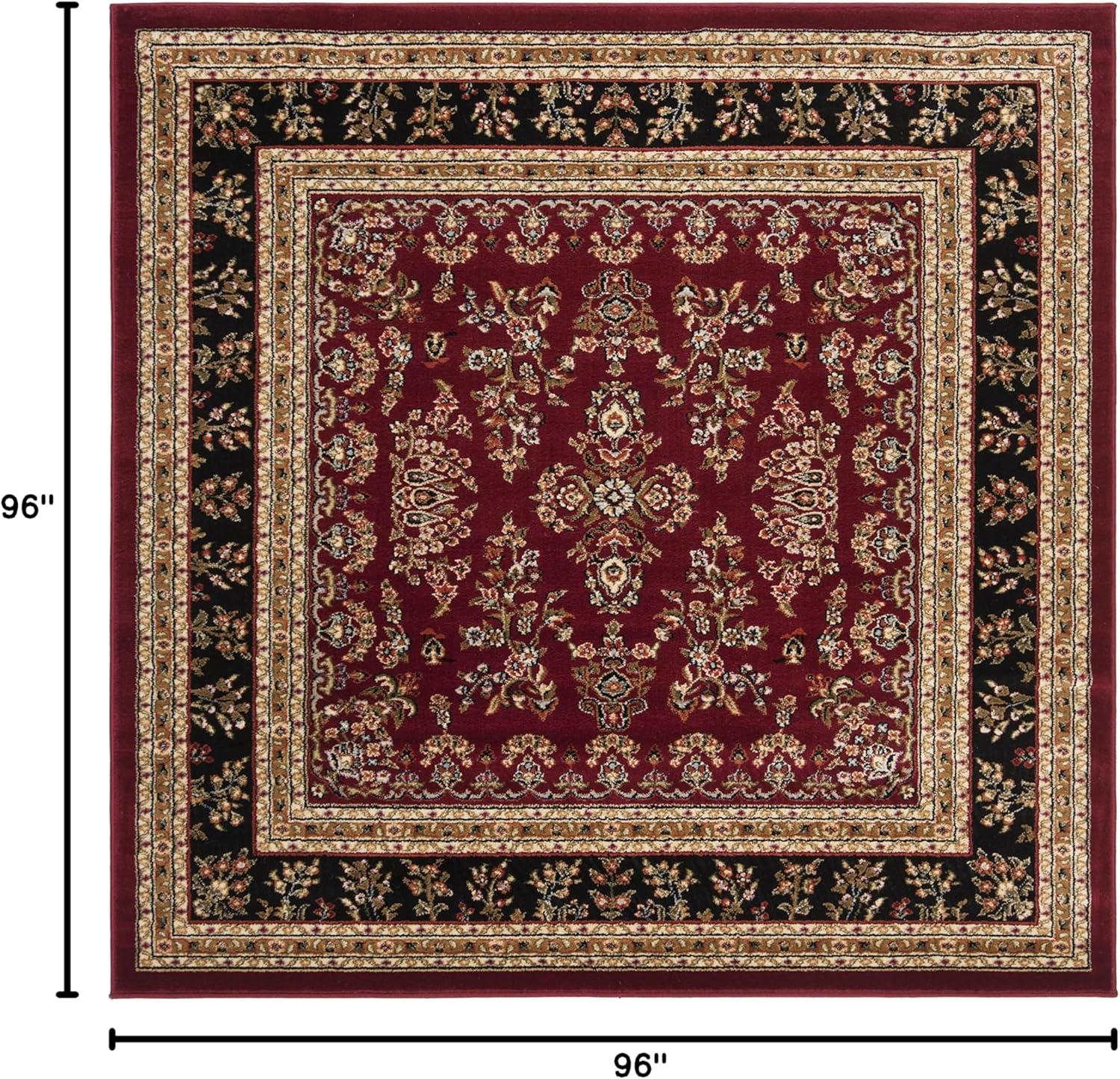 image:imageSAFAVIEH Area Rug 8x11 Lyndhurst Collection Large Ivory amp Rust Traditional Oriental Design NonShedding amp Easy to Clean Ideal for Living Room Bedroom Dining Space LNH331RRed Black
