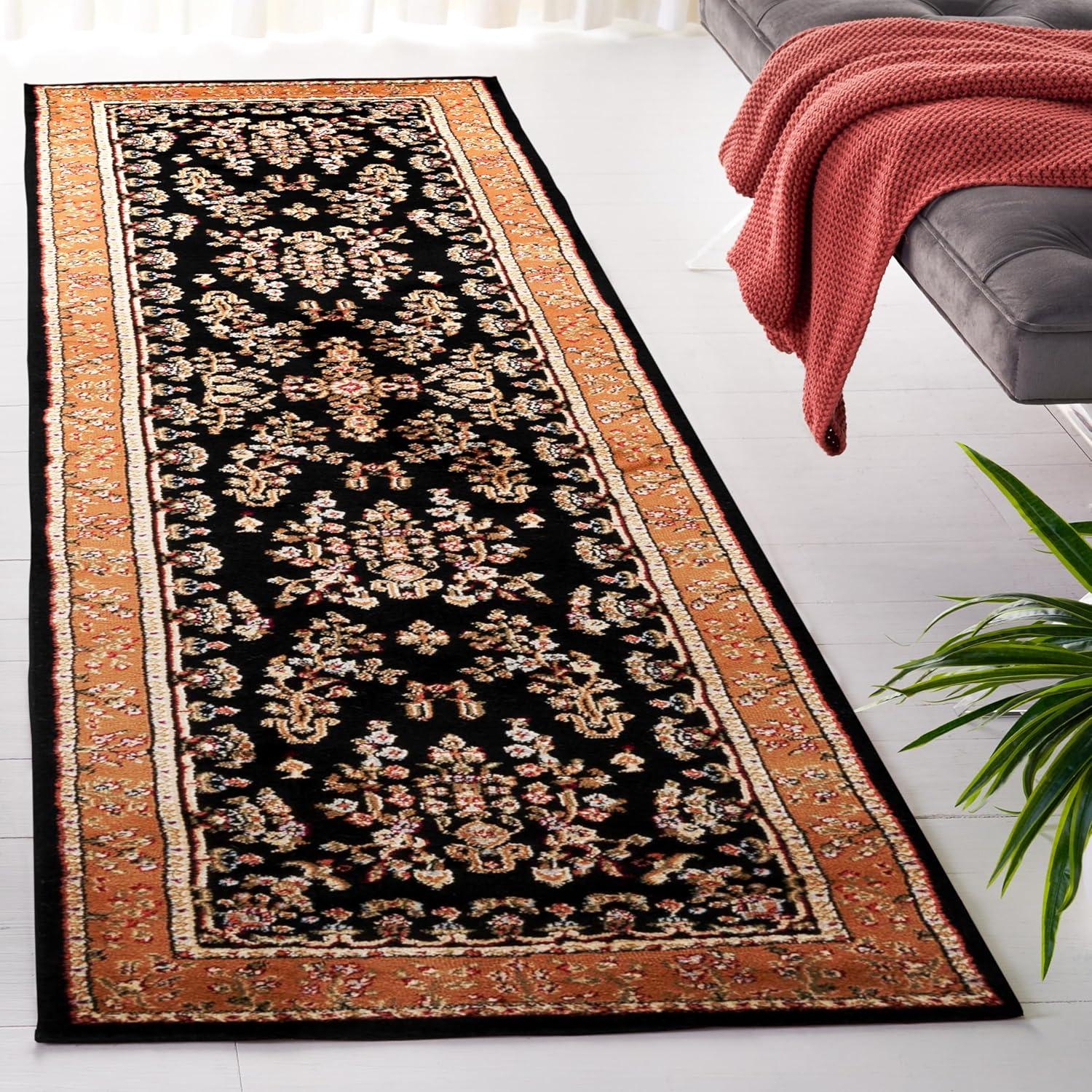 image:imageSAFAVIEH Area Rug 8x11 Lyndhurst Collection Large Ivory amp Rust Traditional Oriental Design NonShedding amp Easy to Clean Ideal for Living Room Bedroom Dining Space LNH331RBlackTan