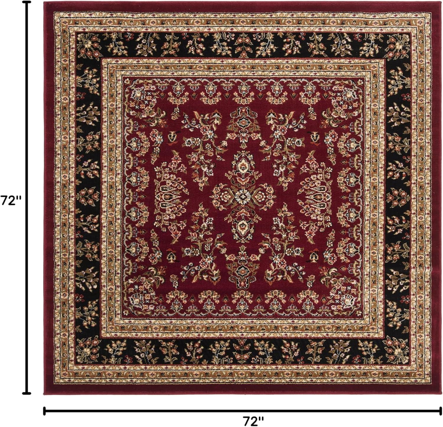 image:imageSAFAVIEH Area Rug 8x11 Lyndhurst Collection Large Ivory amp Rust Traditional Oriental Design NonShedding amp Easy to Clean Ideal for Living Room Bedroom Dining Space LNH331RRed Black