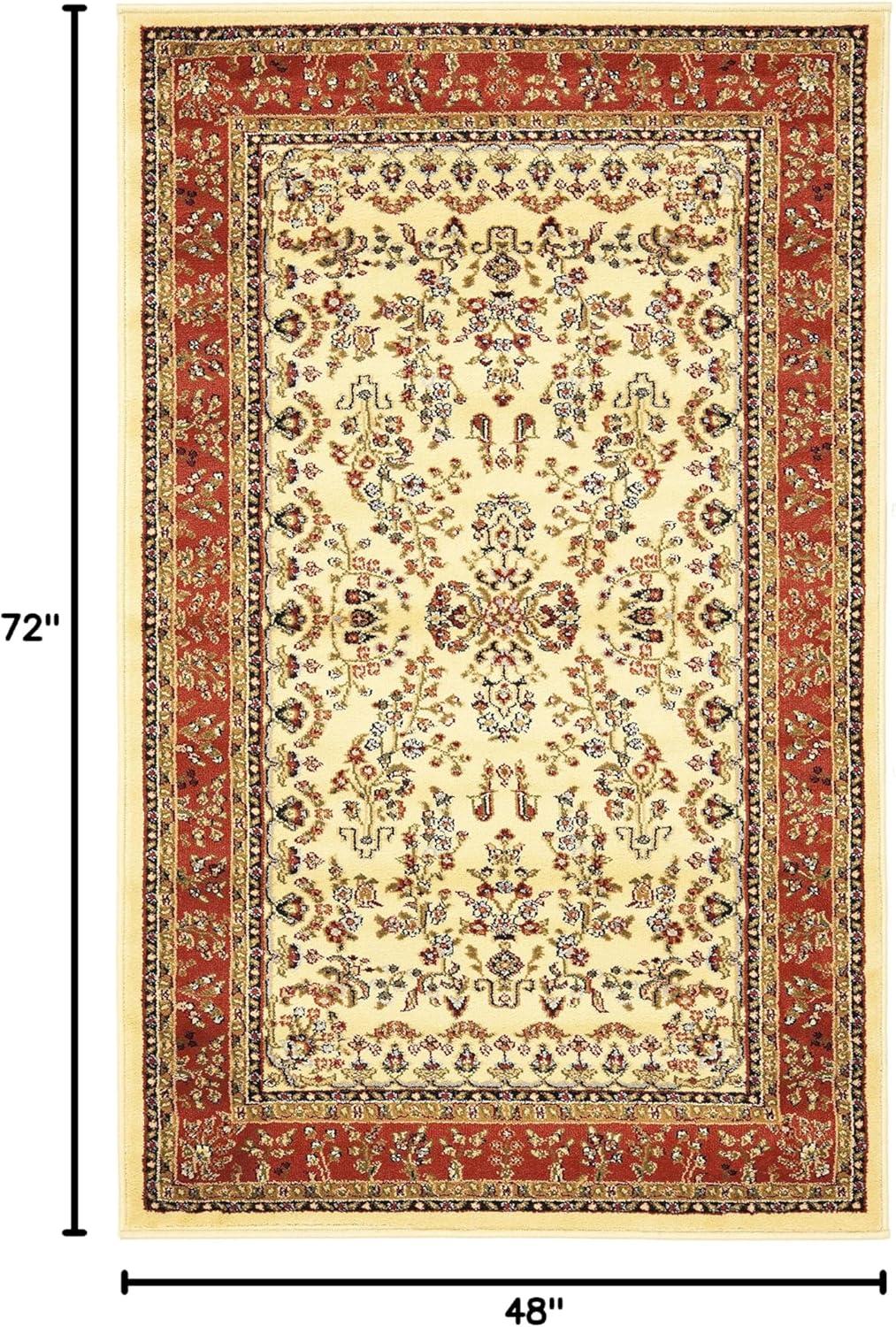 image:imageSAFAVIEH Area Rug 8x11 Lyndhurst Collection Large Ivory amp Rust Traditional Oriental Design NonShedding amp Easy to Clean Ideal for Living Room Bedroom Dining Space LNH331RIvoryRust