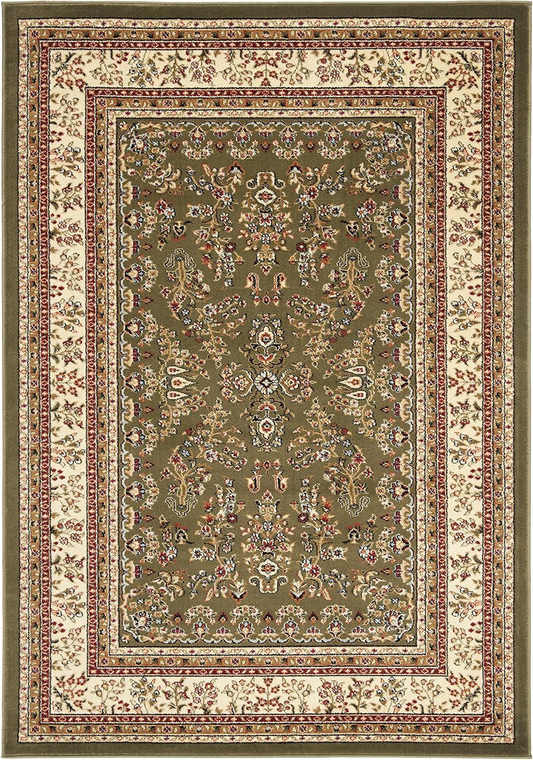 image:imageSAFAVIEH Area Rug 8x11 Lyndhurst Collection Large Ivory amp Rust Traditional Oriental Design NonShedding amp Easy to Clean Ideal for Living Room Bedroom Dining Space LNH331RSageIvory