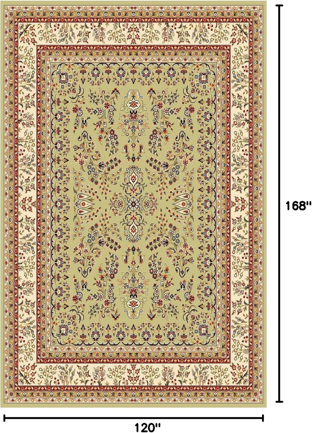 image:imageSAFAVIEH Area Rug 8x11 Lyndhurst Collection Large Ivory amp Rust Traditional Oriental Design NonShedding amp Easy to Clean Ideal for Living Room Bedroom Dining Space LNH331RSageIvory