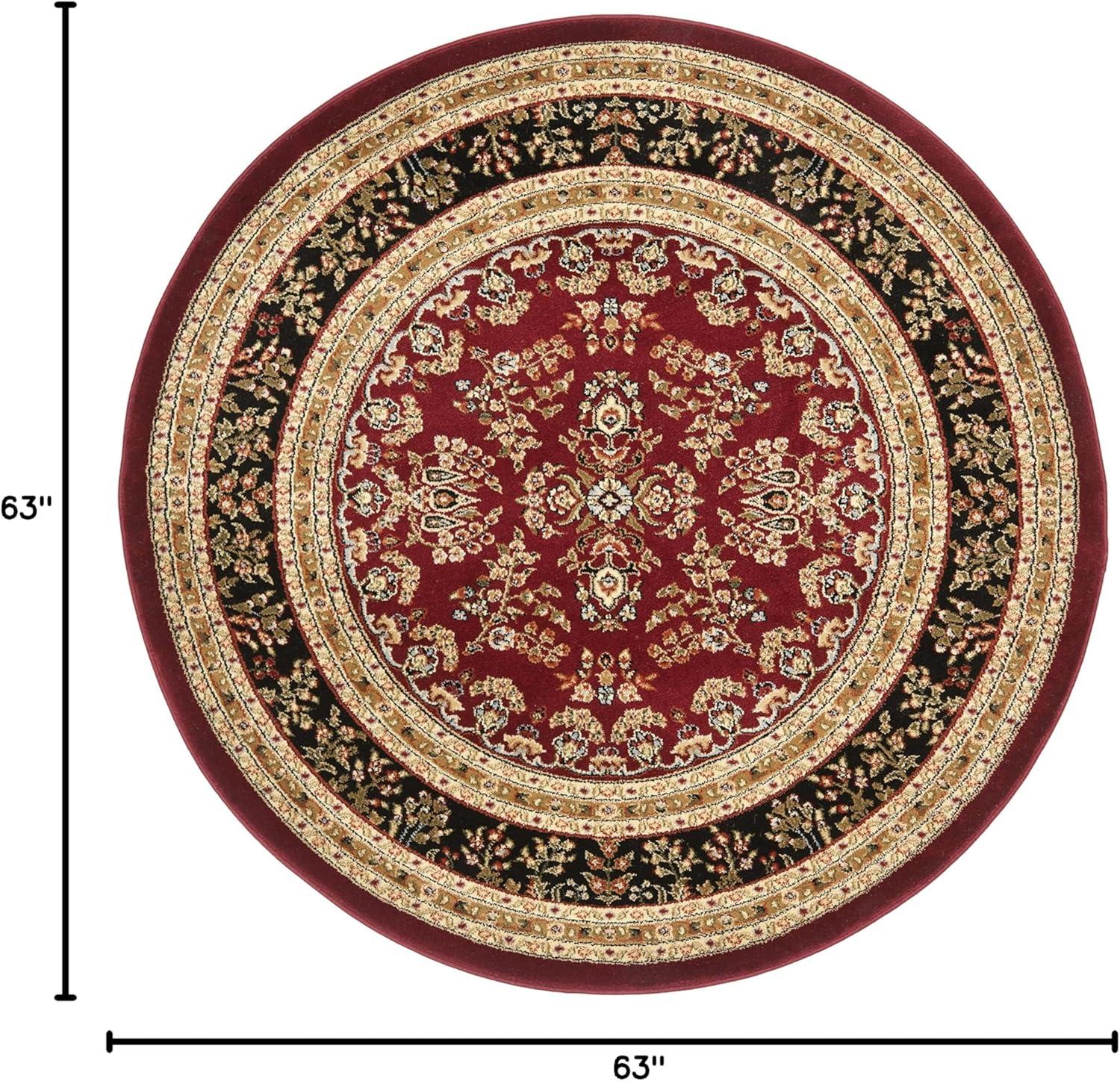image:imageSAFAVIEH Area Rug 8x11 Lyndhurst Collection Large Ivory amp Rust Traditional Oriental Design NonShedding amp Easy to Clean Ideal for Living Room Bedroom Dining Space LNH331RRed Black