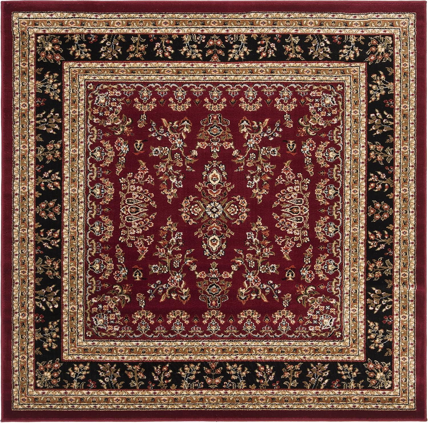 image:imageSAFAVIEH Area Rug 8x11 Lyndhurst Collection Large Ivory amp Rust Traditional Oriental Design NonShedding amp Easy to Clean Ideal for Living Room Bedroom Dining Space LNH331RRed Black