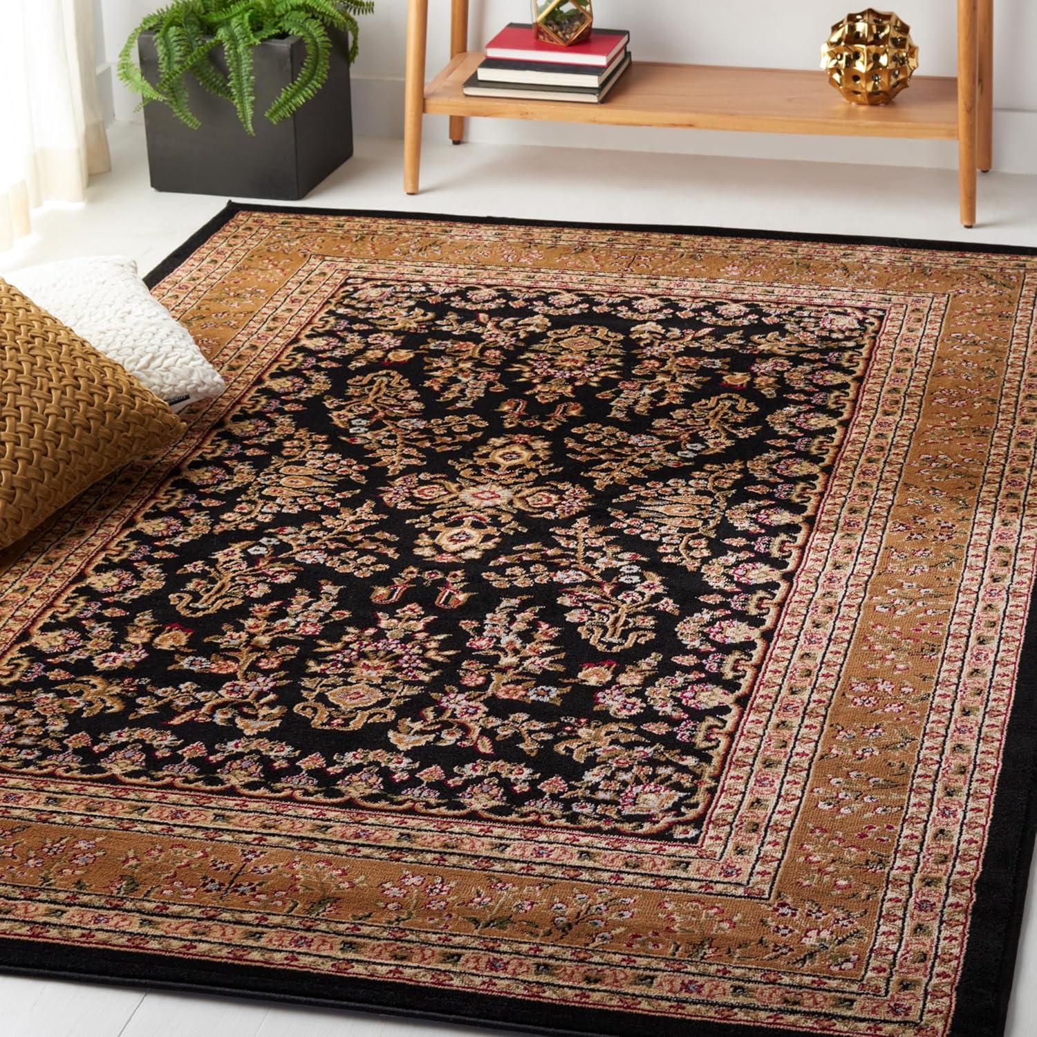 image:imageSAFAVIEH Area Rug 8x11 Lyndhurst Collection Large Ivory amp Rust Traditional Oriental Design NonShedding amp Easy to Clean Ideal for Living Room Bedroom Dining Space LNH331RBlackTan