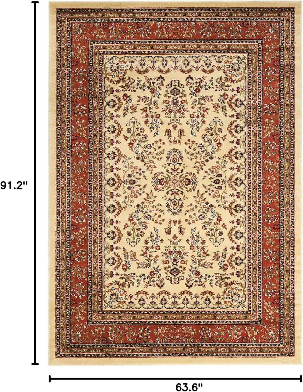 image:imageSAFAVIEH Area Rug 8x11 Lyndhurst Collection Large Ivory amp Rust Traditional Oriental Design NonShedding amp Easy to Clean Ideal for Living Room Bedroom Dining Space LNH331RIvoryRust