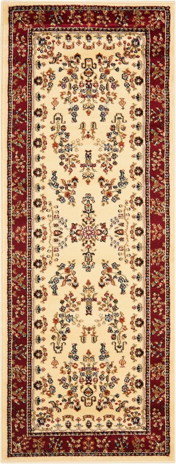 image:imageSAFAVIEH Area Rug 8x11 Lyndhurst Collection Large Ivory amp Rust Traditional Oriental Design NonShedding amp Easy to Clean Ideal for Living Room Bedroom Dining Space LNH331RIvoryRed