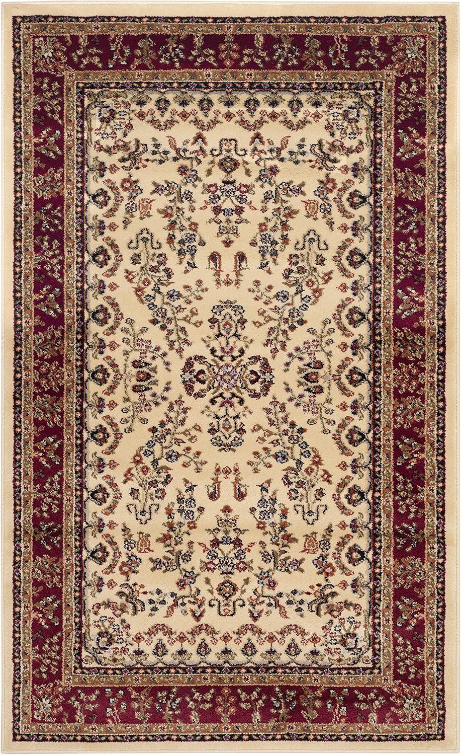 image:imageSAFAVIEH Area Rug 8x11 Lyndhurst Collection Large Ivory amp Rust Traditional Oriental Design NonShedding amp Easy to Clean Ideal for Living Room Bedroom Dining Space LNH331RIvoryRed