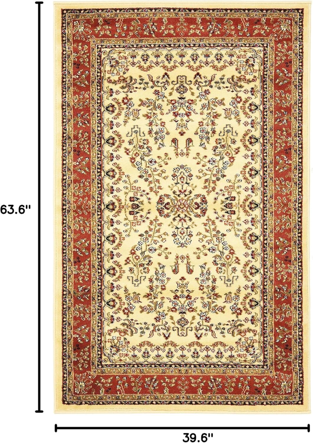 image:imageSAFAVIEH Area Rug 8x11 Lyndhurst Collection Large Ivory amp Rust Traditional Oriental Design NonShedding amp Easy to Clean Ideal for Living Room Bedroom Dining Space LNH331RIvoryRust