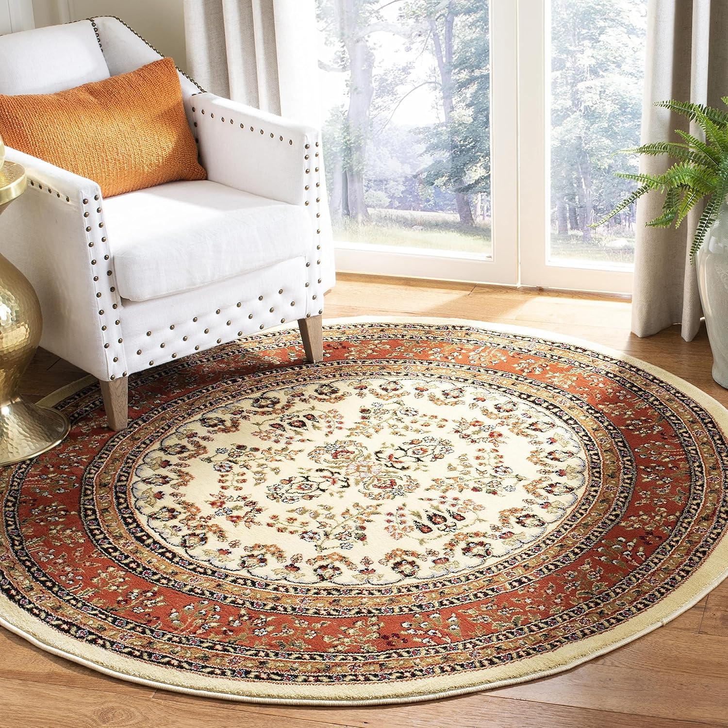 image:imageSAFAVIEH Area Rug 8x11 Lyndhurst Collection Large Ivory amp Rust Traditional Oriental Design NonShedding amp Easy to Clean Ideal for Living Room Bedroom Dining Space LNH331RIvoryRust
