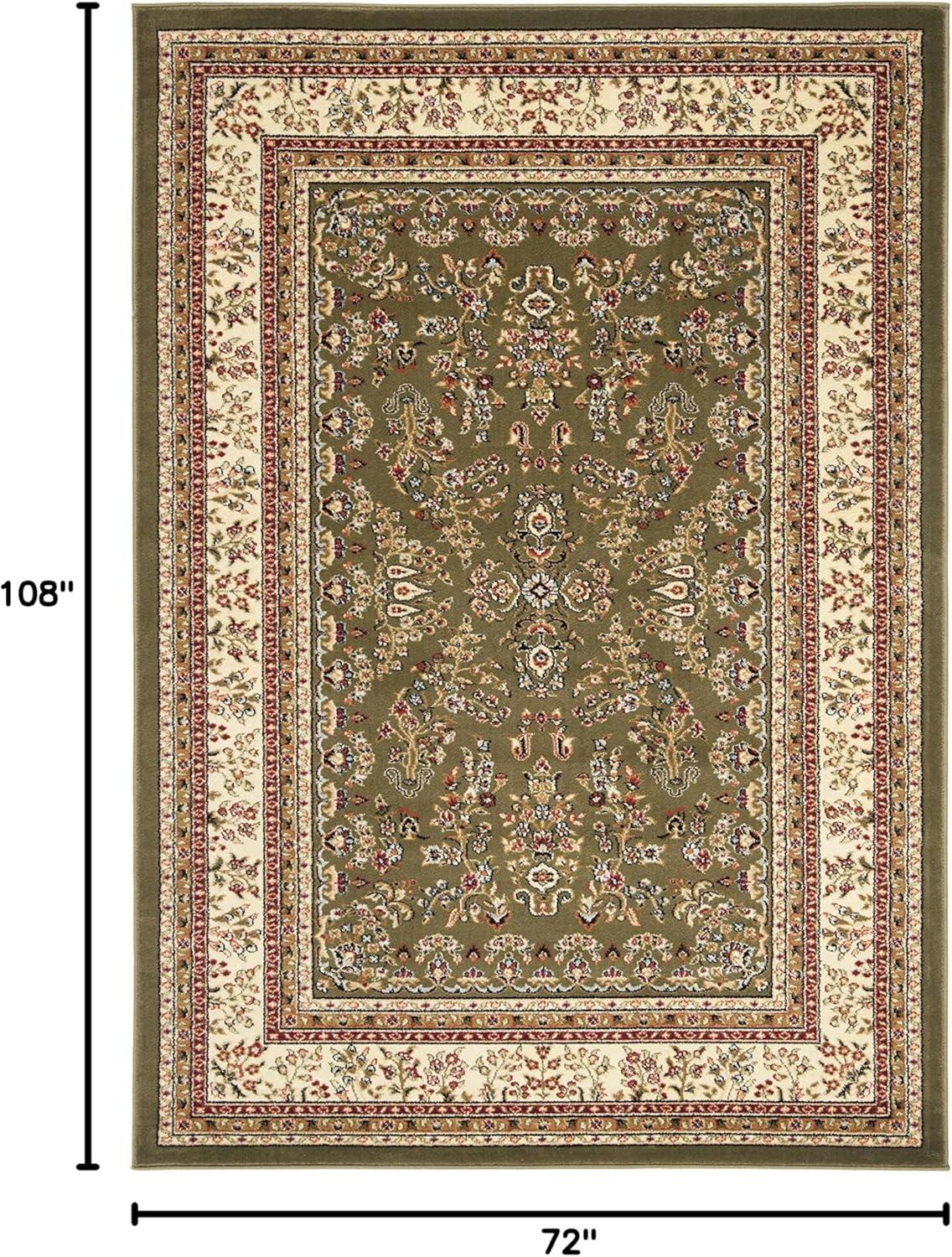 image:imageSAFAVIEH Area Rug 8x11 Lyndhurst Collection Large Ivory amp Rust Traditional Oriental Design NonShedding amp Easy to Clean Ideal for Living Room Bedroom Dining Space LNH331RSageIvory
