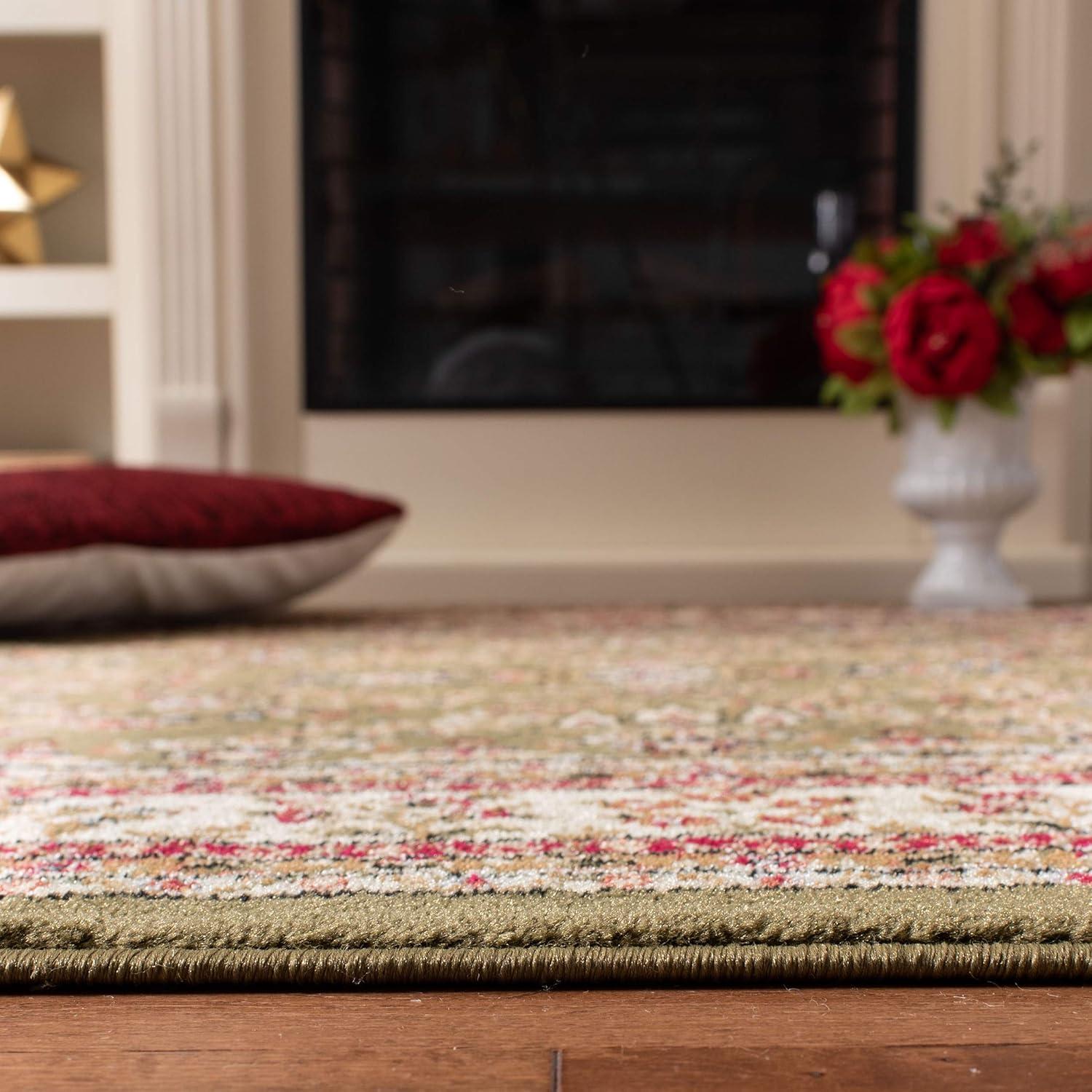 image:imageSAFAVIEH Area Rug 8x11 Lyndhurst Collection Large Ivory amp Rust Traditional Oriental Design NonShedding amp Easy to Clean Ideal for Living Room Bedroom Dining Space LNH331RSageIvory