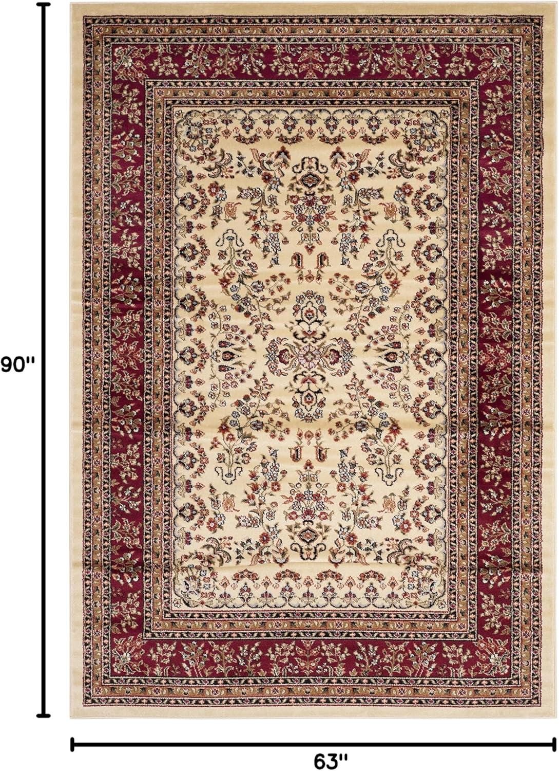 image:imageSAFAVIEH Area Rug 8x11 Lyndhurst Collection Large Ivory amp Rust Traditional Oriental Design NonShedding amp Easy to Clean Ideal for Living Room Bedroom Dining Space LNH331RIvoryRed