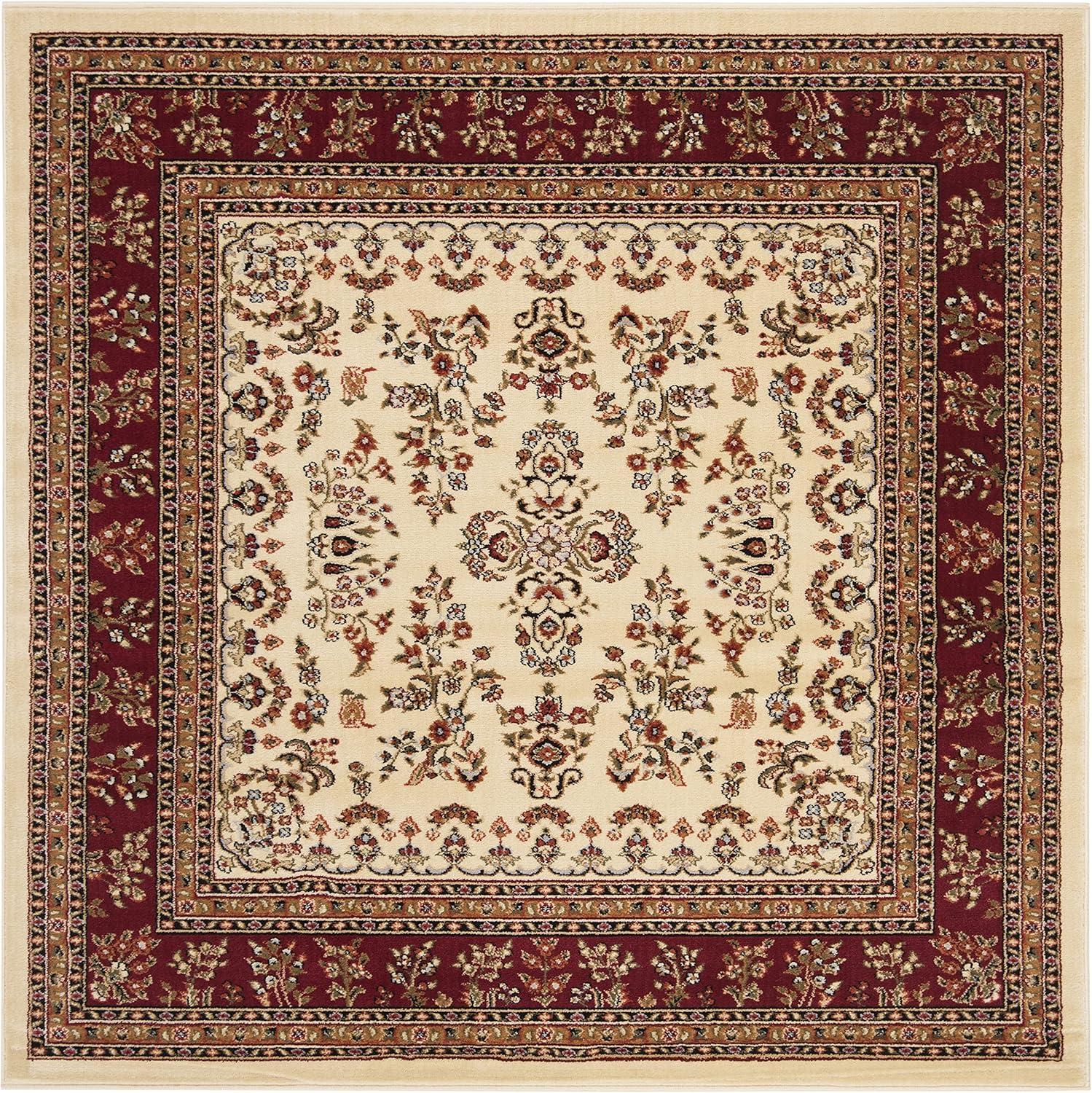 image:imageSAFAVIEH Area Rug 8x11 Lyndhurst Collection Large Ivory amp Rust Traditional Oriental Design NonShedding amp Easy to Clean Ideal for Living Room Bedroom Dining Space LNH331RIvoryRed
