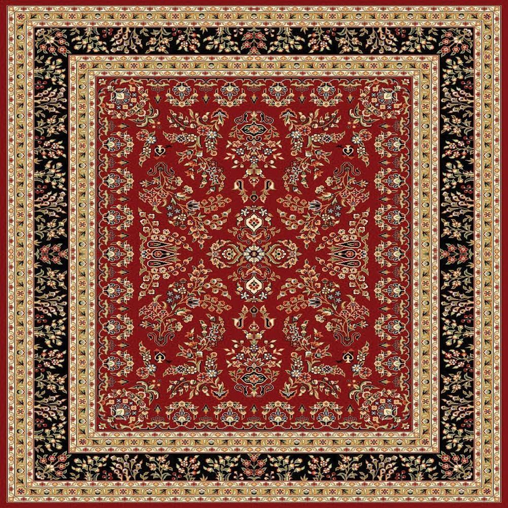 image:imageSAFAVIEH Area Rug 8x11 Lyndhurst Collection Large Ivory amp Rust Traditional Oriental Design NonShedding amp Easy to Clean Ideal for Living Room Bedroom Dining Space LNH331RRed Black
