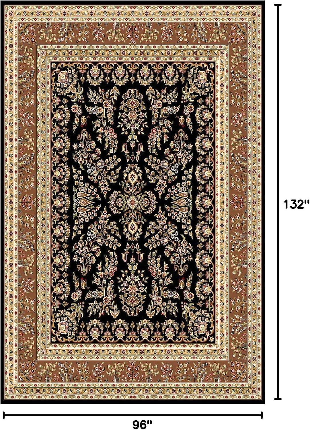 image:imageSAFAVIEH Area Rug 8x11 Lyndhurst Collection Large Ivory amp Rust Traditional Oriental Design NonShedding amp Easy to Clean Ideal for Living Room Bedroom Dining Space LNH331RBlackTan
