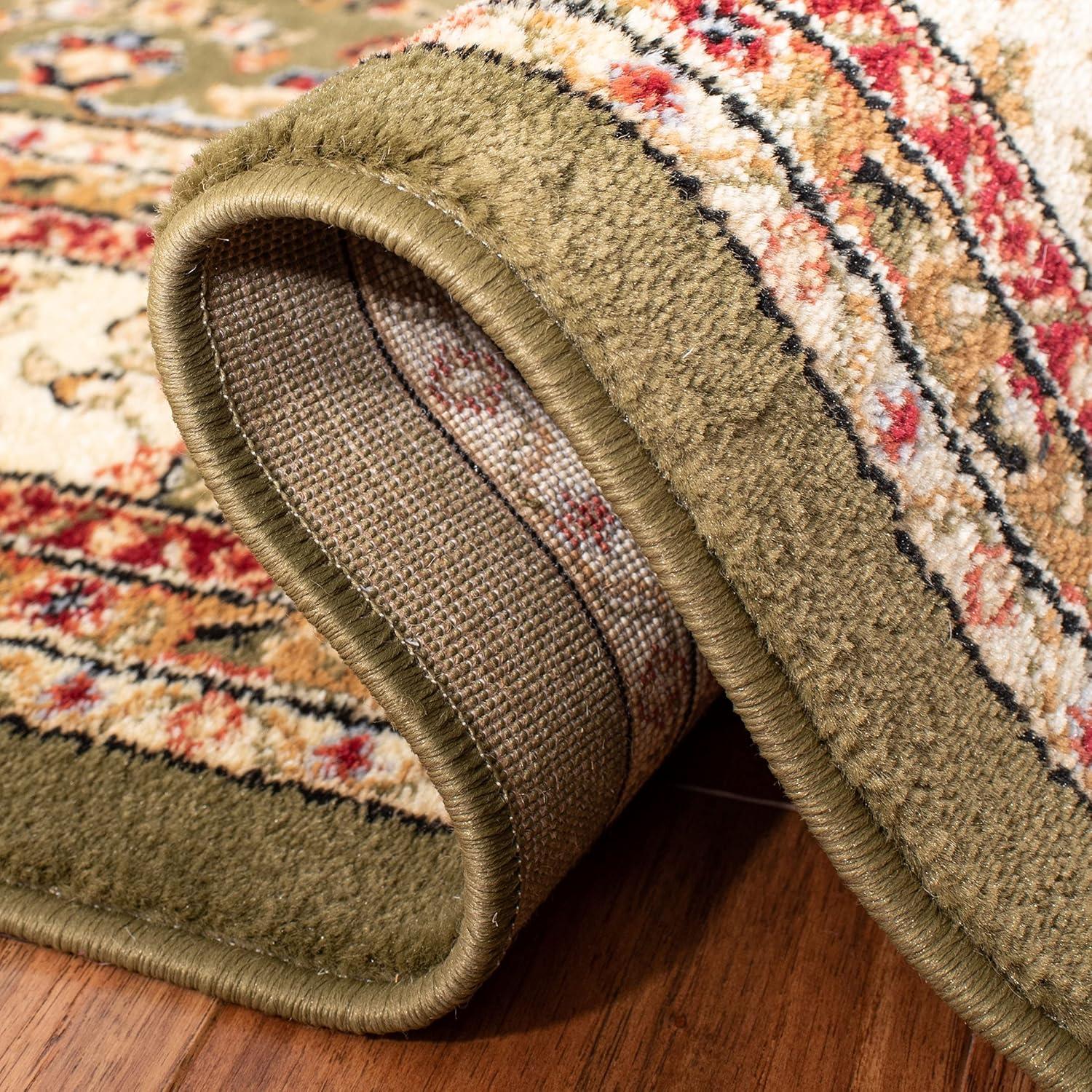 image:imageSAFAVIEH Area Rug 8x11 Lyndhurst Collection Large Ivory amp Rust Traditional Oriental Design NonShedding amp Easy to Clean Ideal for Living Room Bedroom Dining Space LNH331RSageIvory