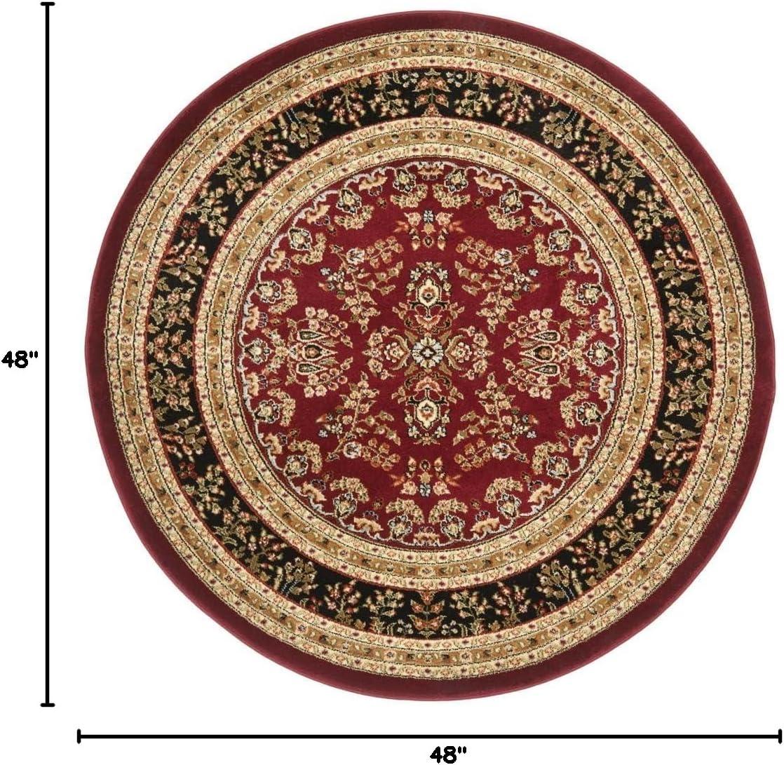image:imageSAFAVIEH Area Rug 8x11 Lyndhurst Collection Large Ivory amp Rust Traditional Oriental Design NonShedding amp Easy to Clean Ideal for Living Room Bedroom Dining Space LNH331RRed Black
