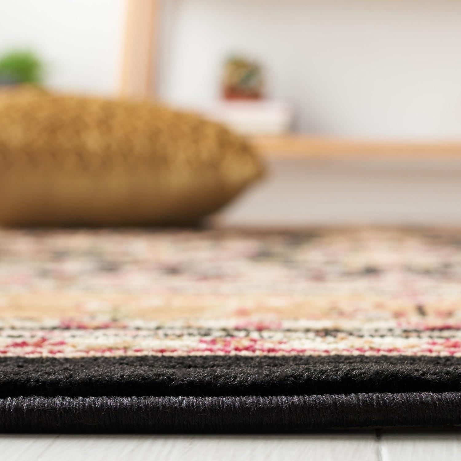 image:imageSAFAVIEH Area Rug 8x11 Lyndhurst Collection Large Ivory amp Rust Traditional Oriental Design NonShedding amp Easy to Clean Ideal for Living Room Bedroom Dining Space LNH331RBlackTan